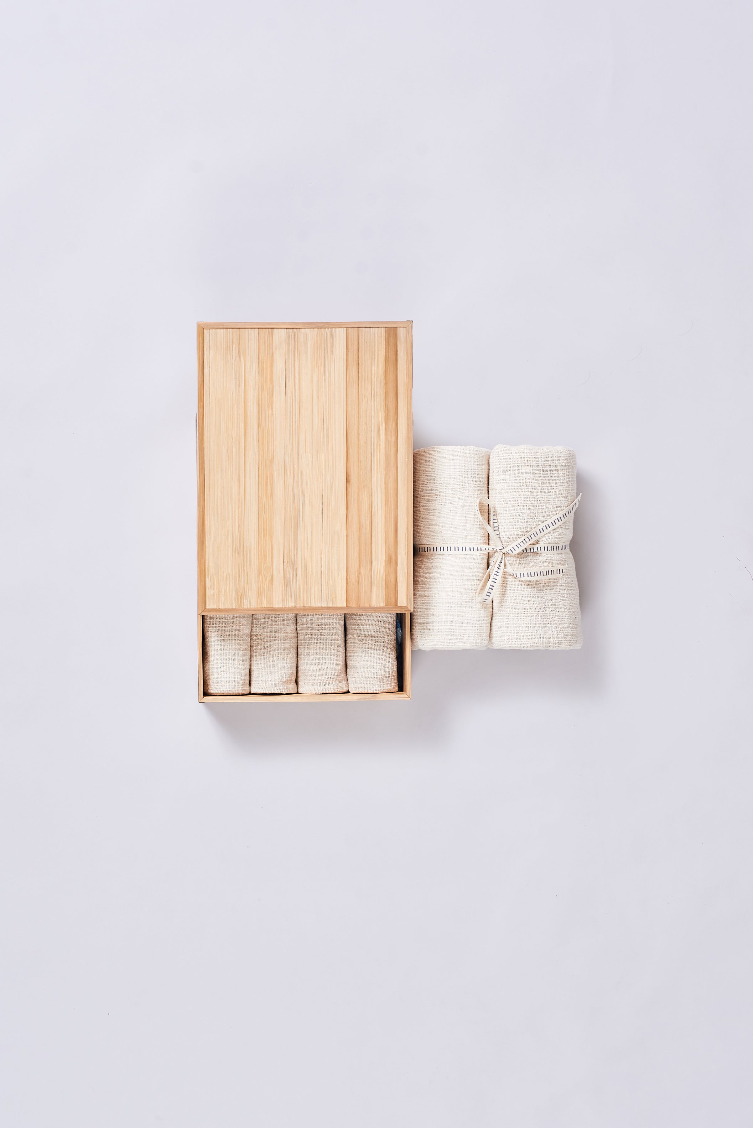 Ecru Organic Cotton Towel Box Set
