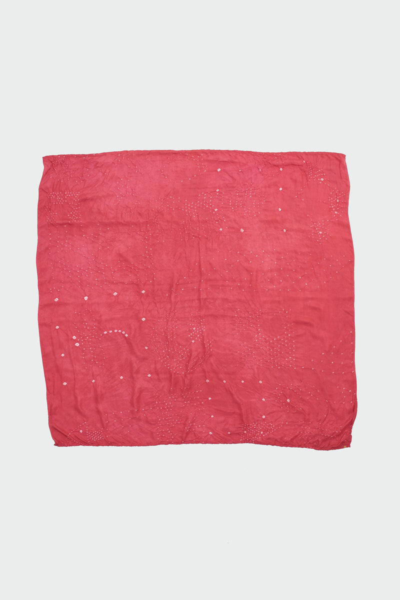 PINK WOOD SILK SQUARE LARGE