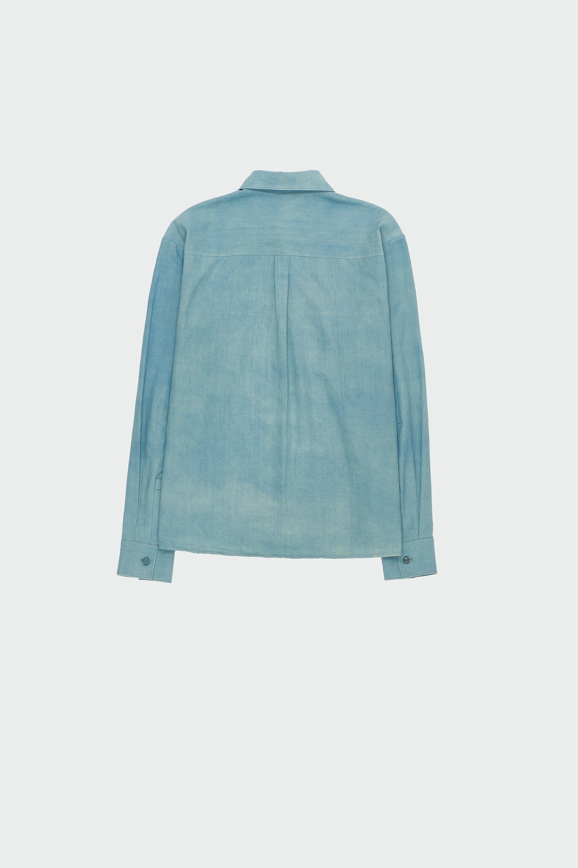 AQUA BLUE ESSENTIAL COTTON SHIRT