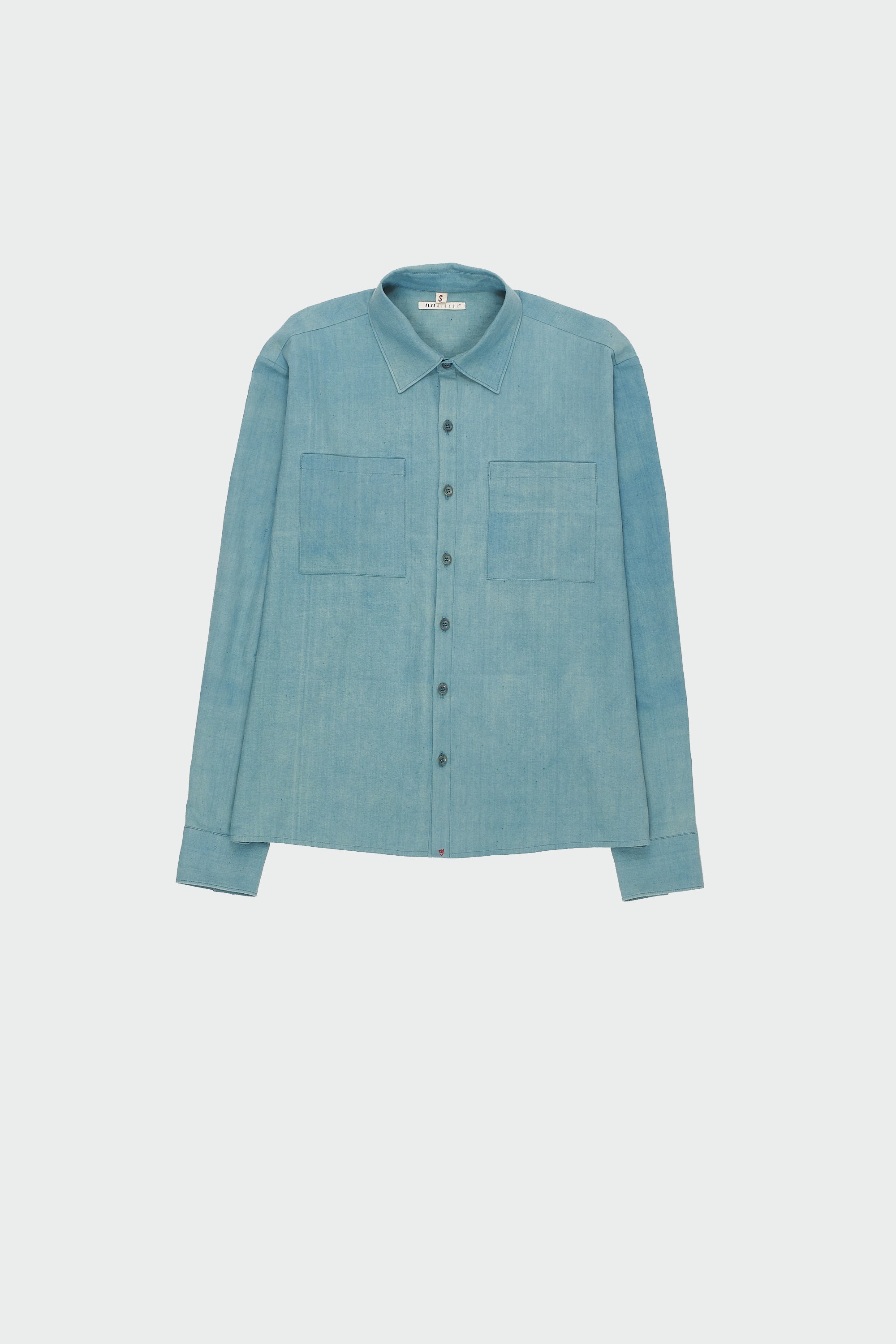 AQUA BLUE ESSENTIAL COTTON SHIRT