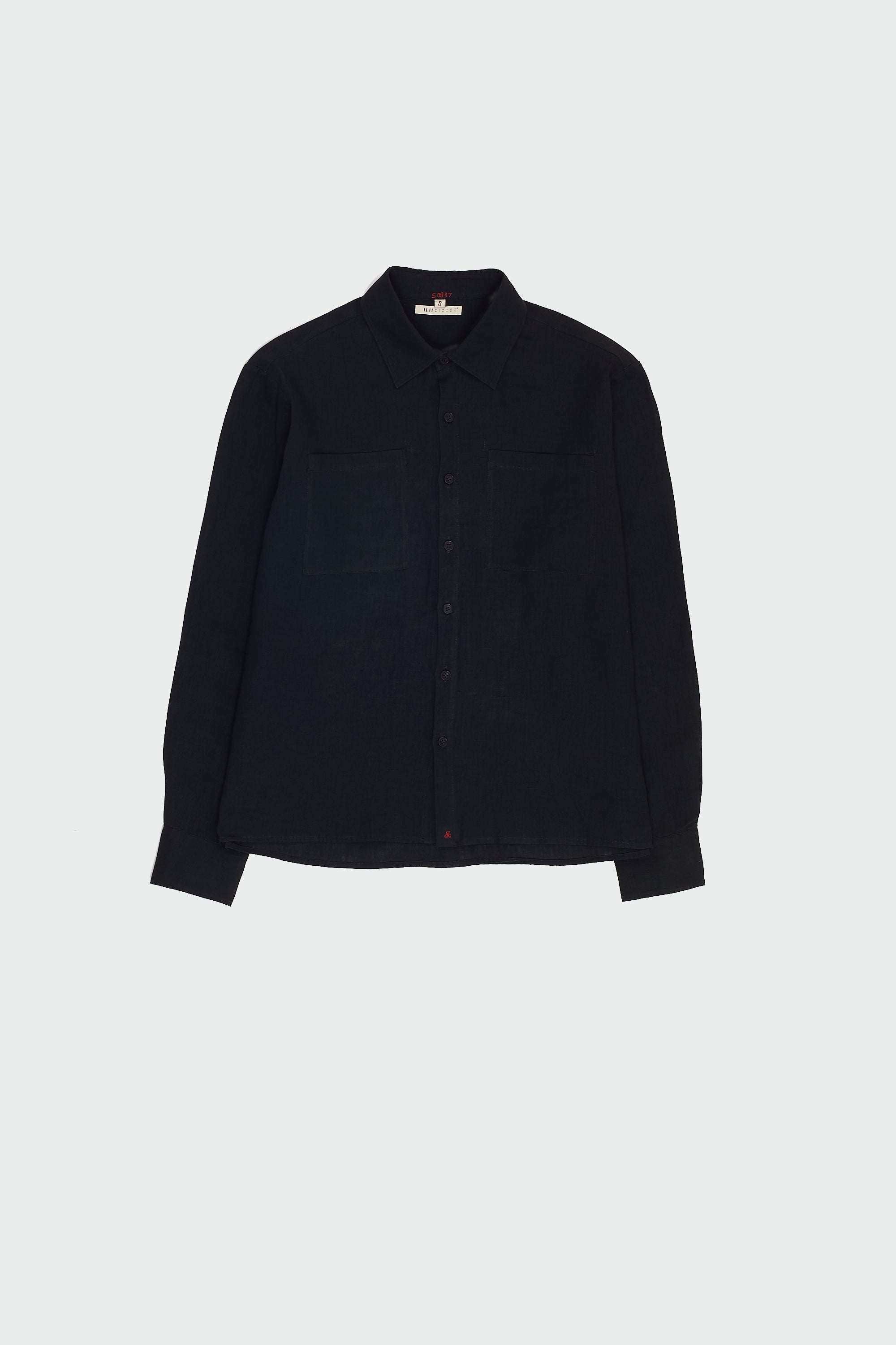 MIDNIGHT INDIGO COTTON UNISEX SHIRT WITH HAND EMBROIDERY