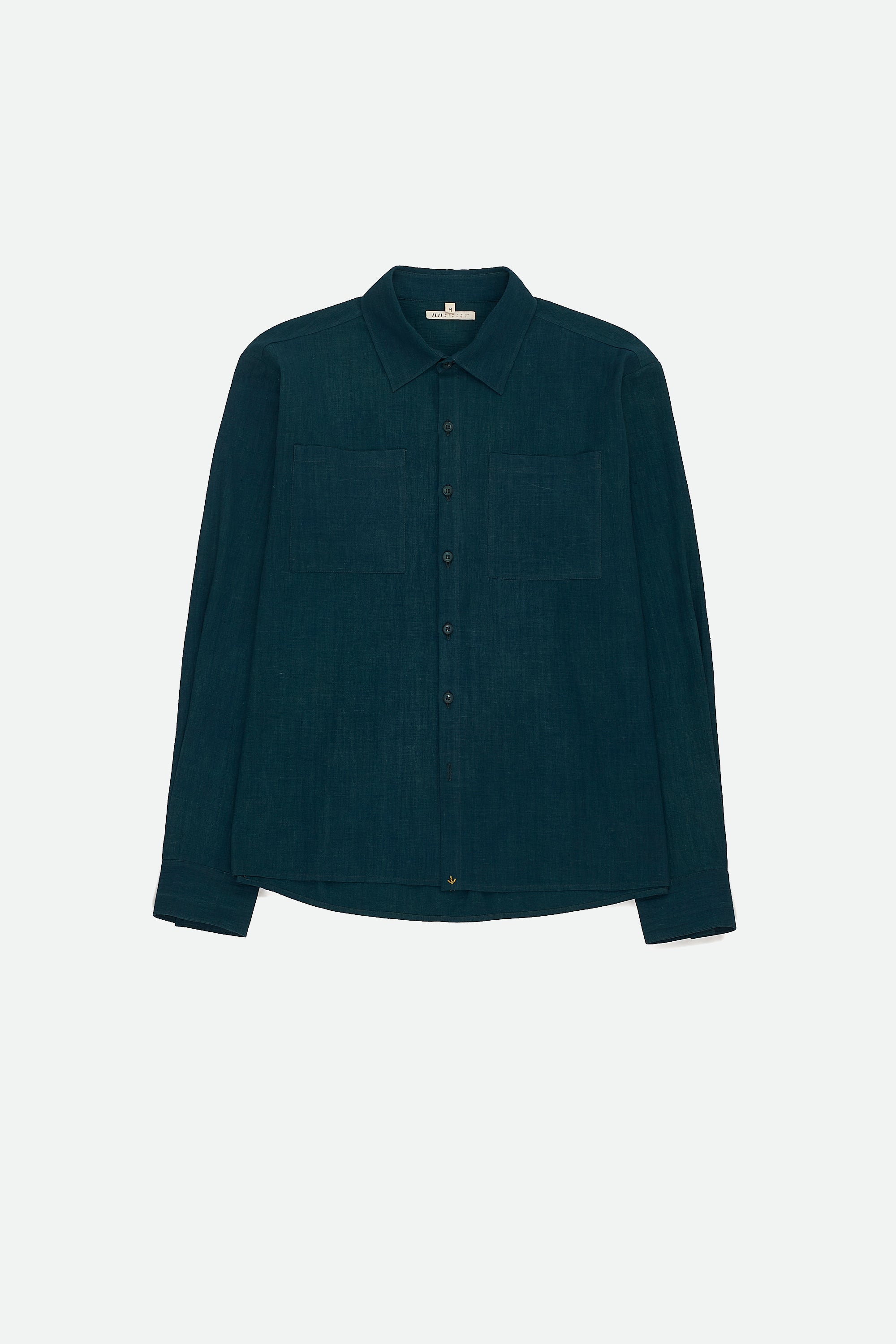 BOTTLE GREEN FINE COTTON SHIRT