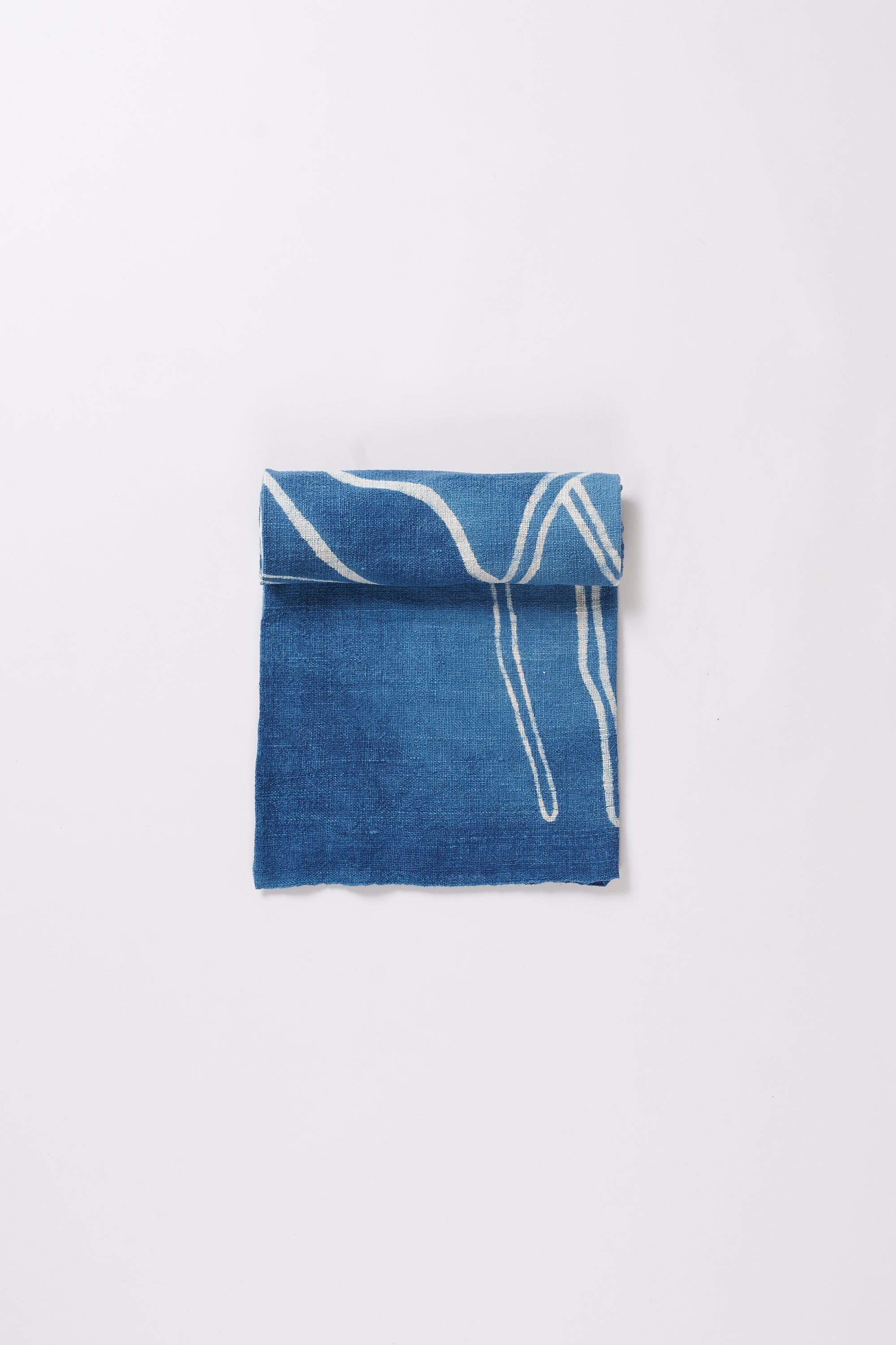 INDIGO HANDPAINTED TOWEL