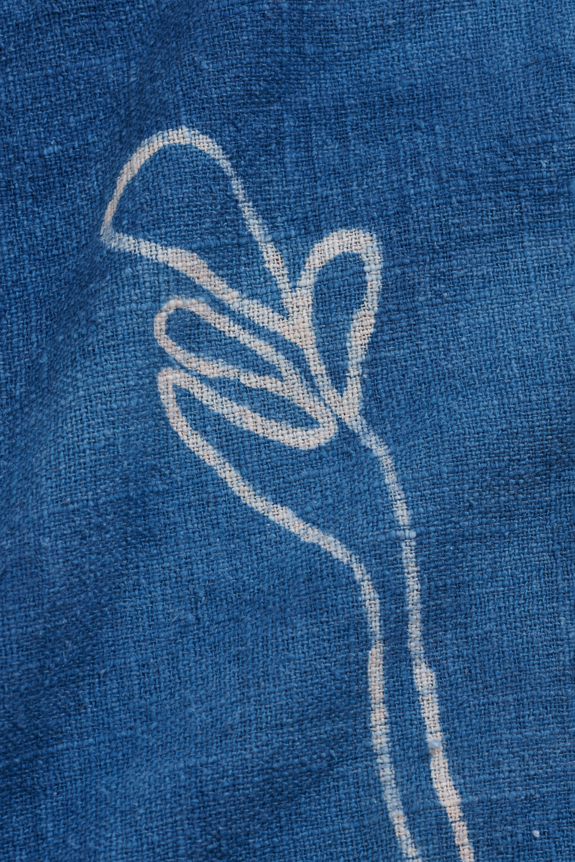 Indigo Handpainted Towel