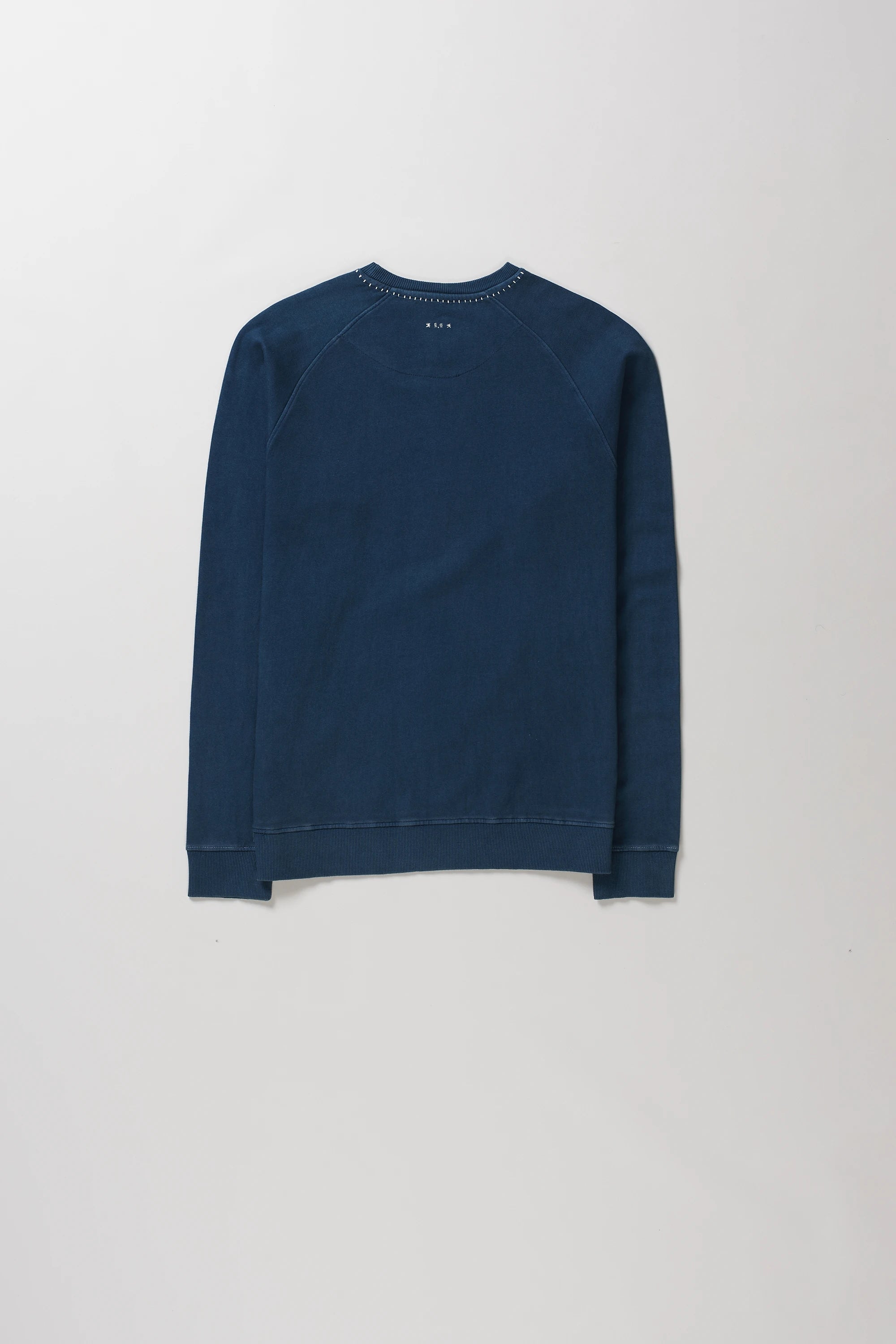 Back image of space blue sweatshirt