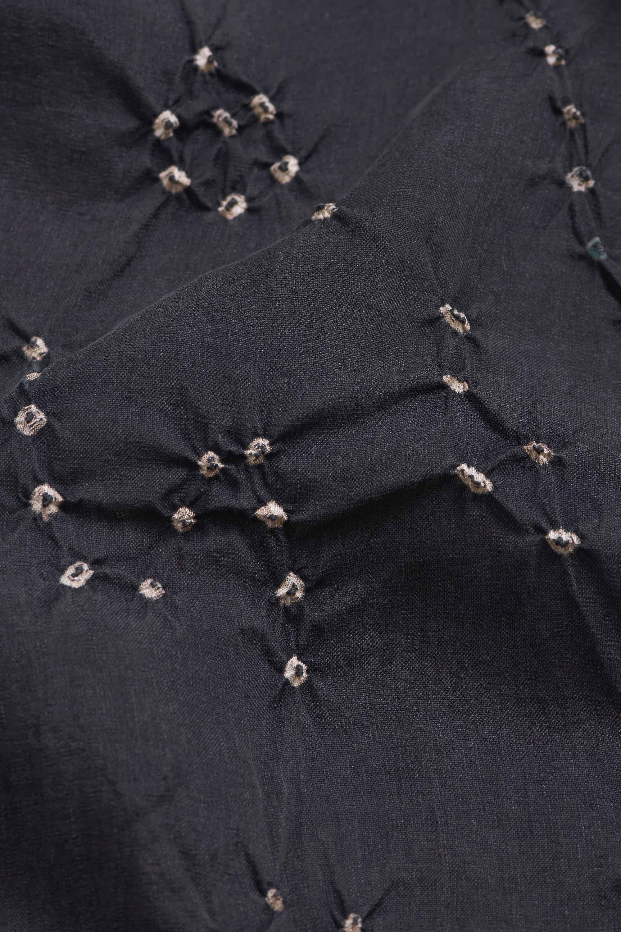 Midnight Indigo Bandhani Scarf