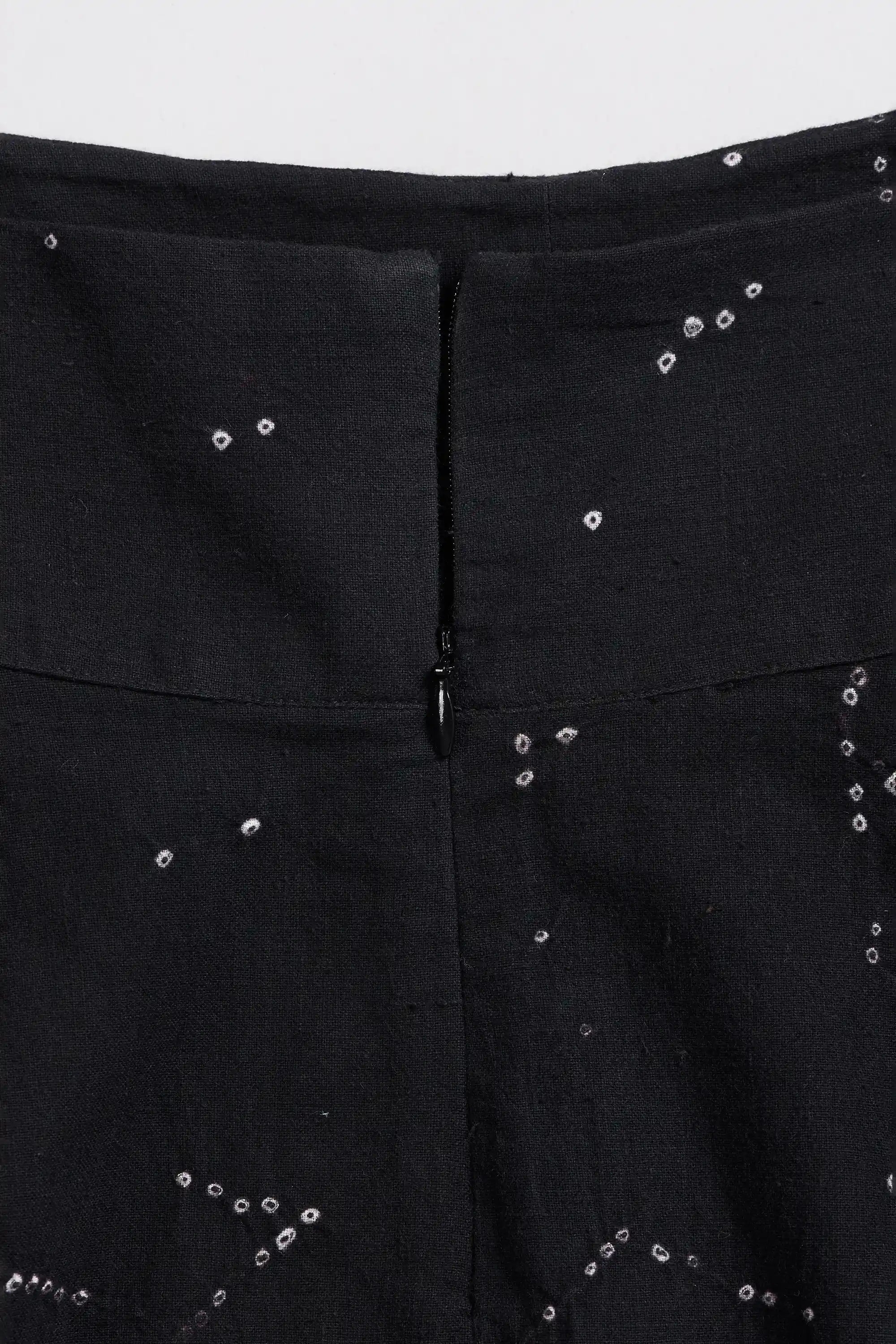 Black Bandhani Round Skirt