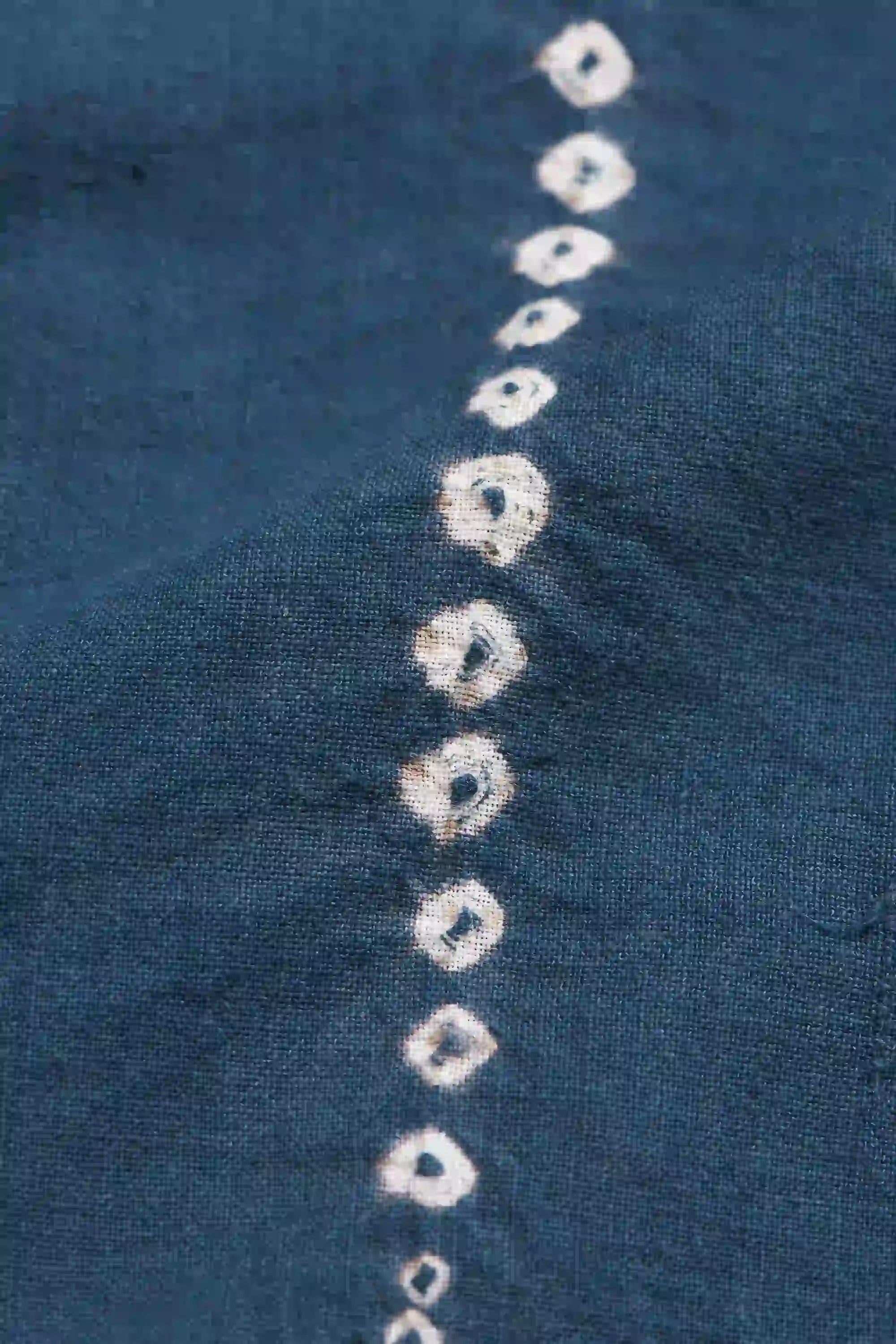 Fabric close-up with bandhani work