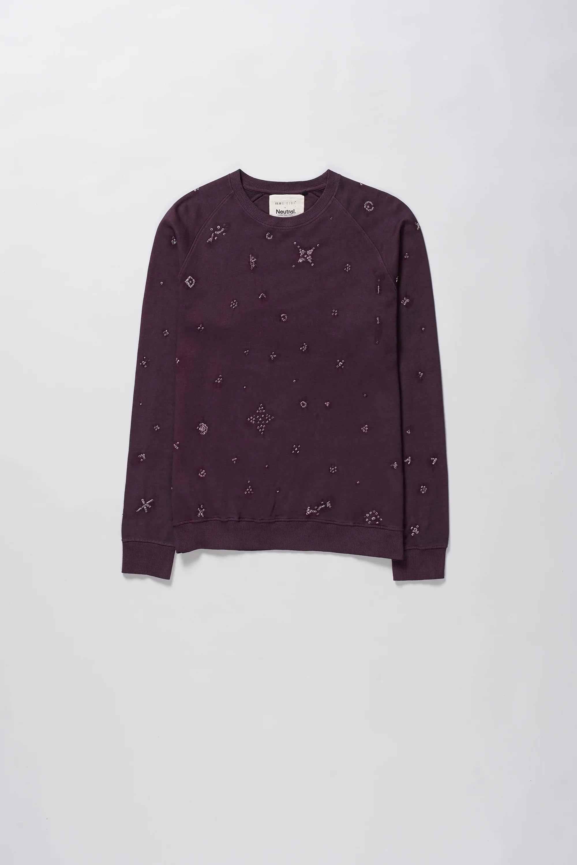 Bandhani Sweatshirt in Purple Red