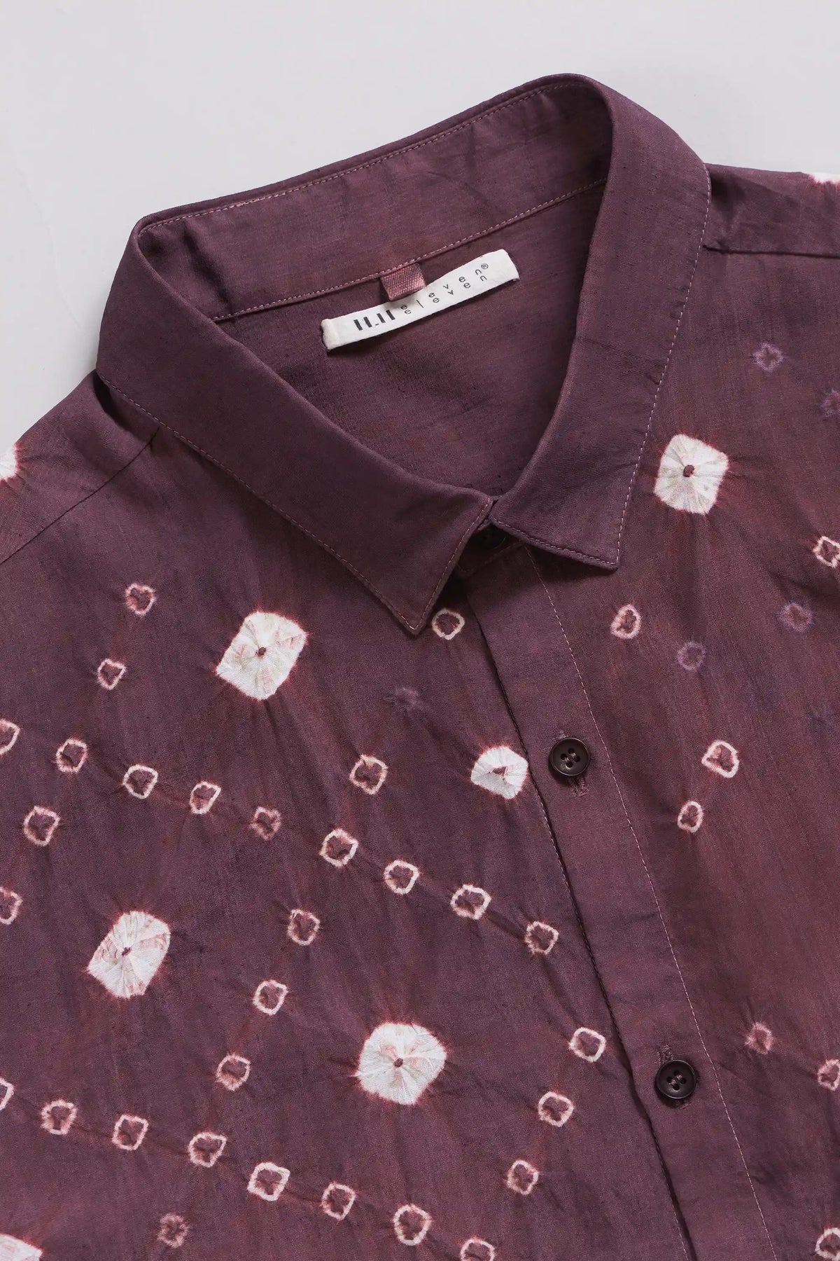 Purple Red Lovers Shirt in Silk