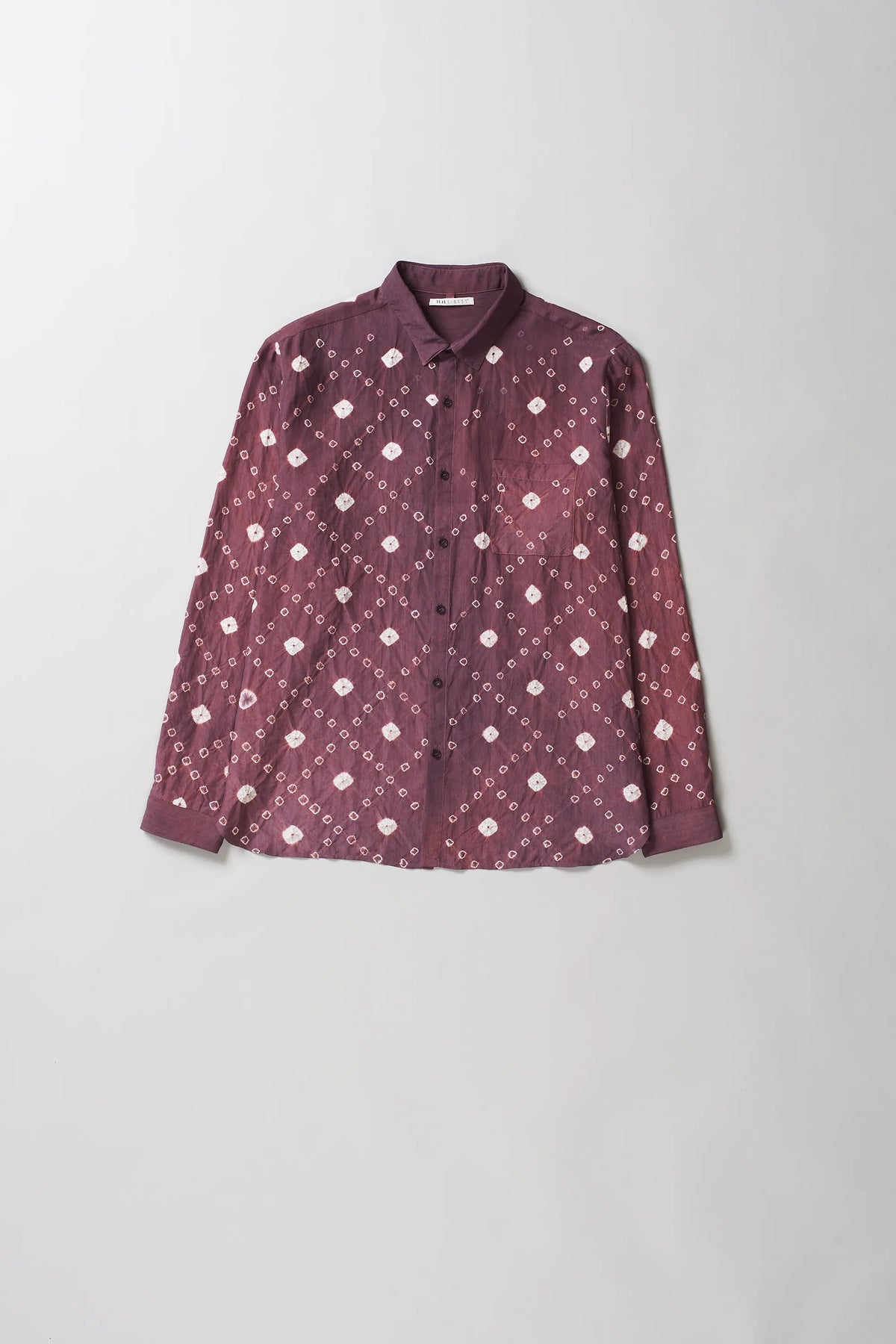 Purple Red Lovers Shirt in Silk