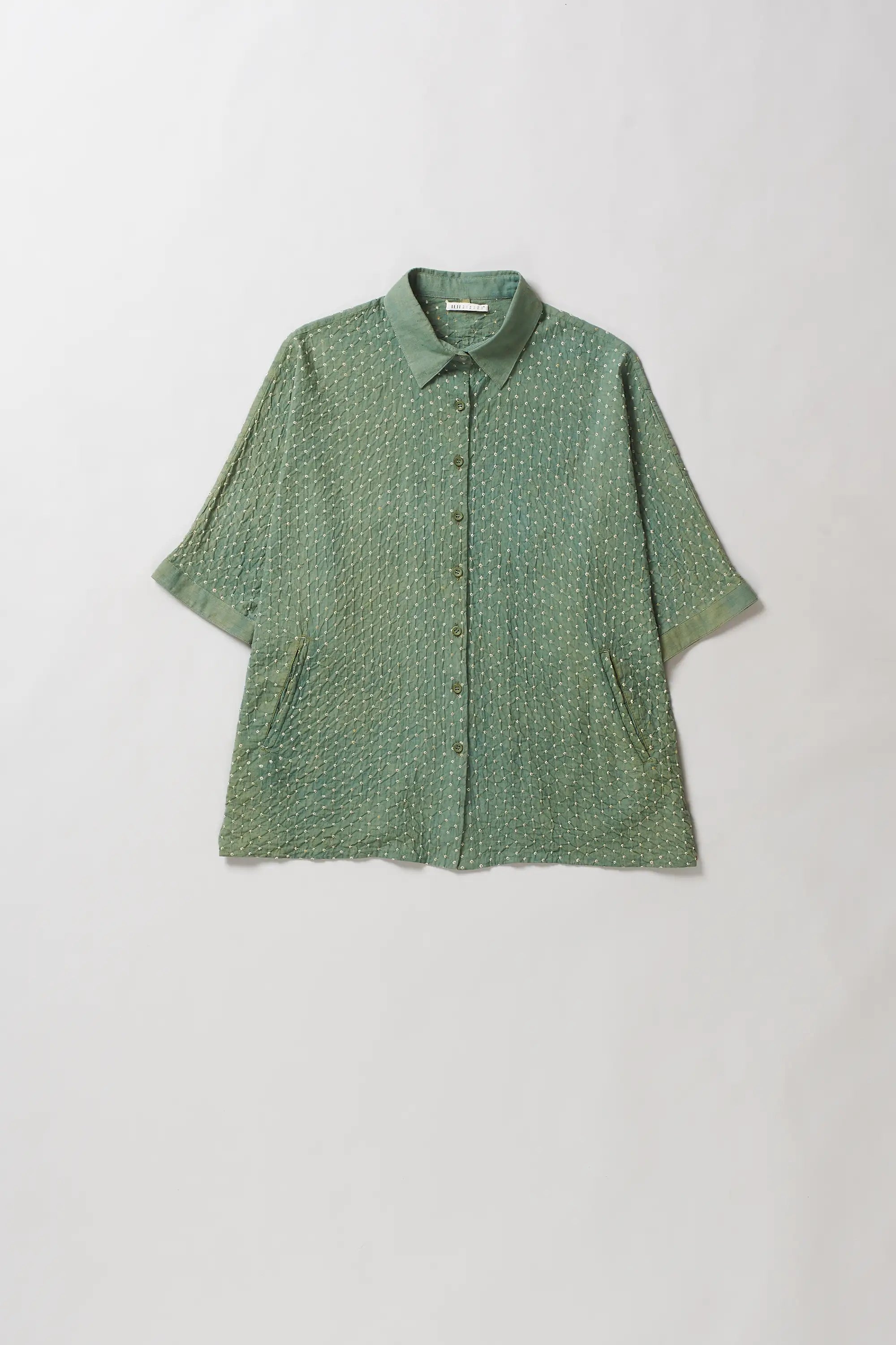 Turf green cotton shirt