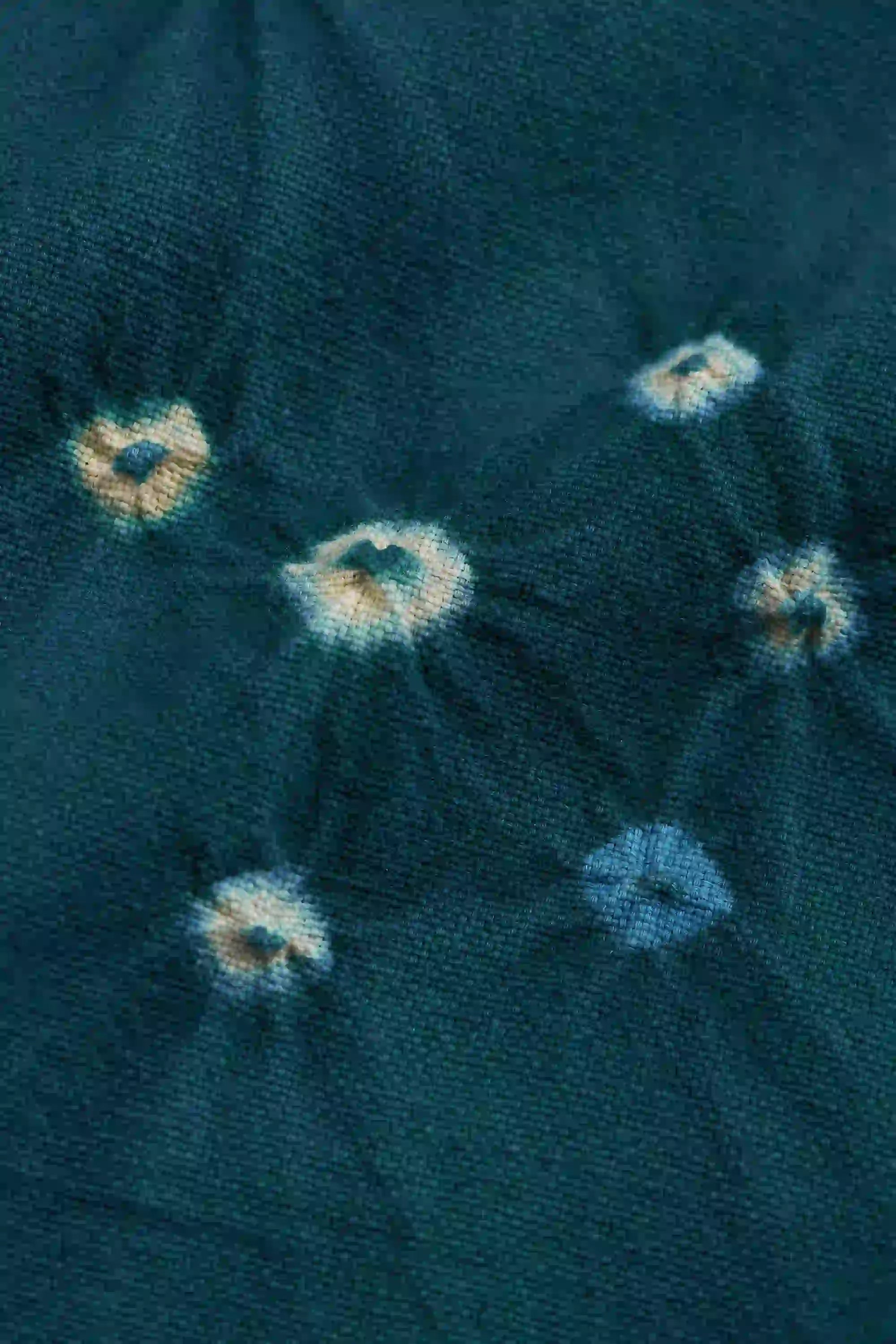 Fabric close-up with bandhani work