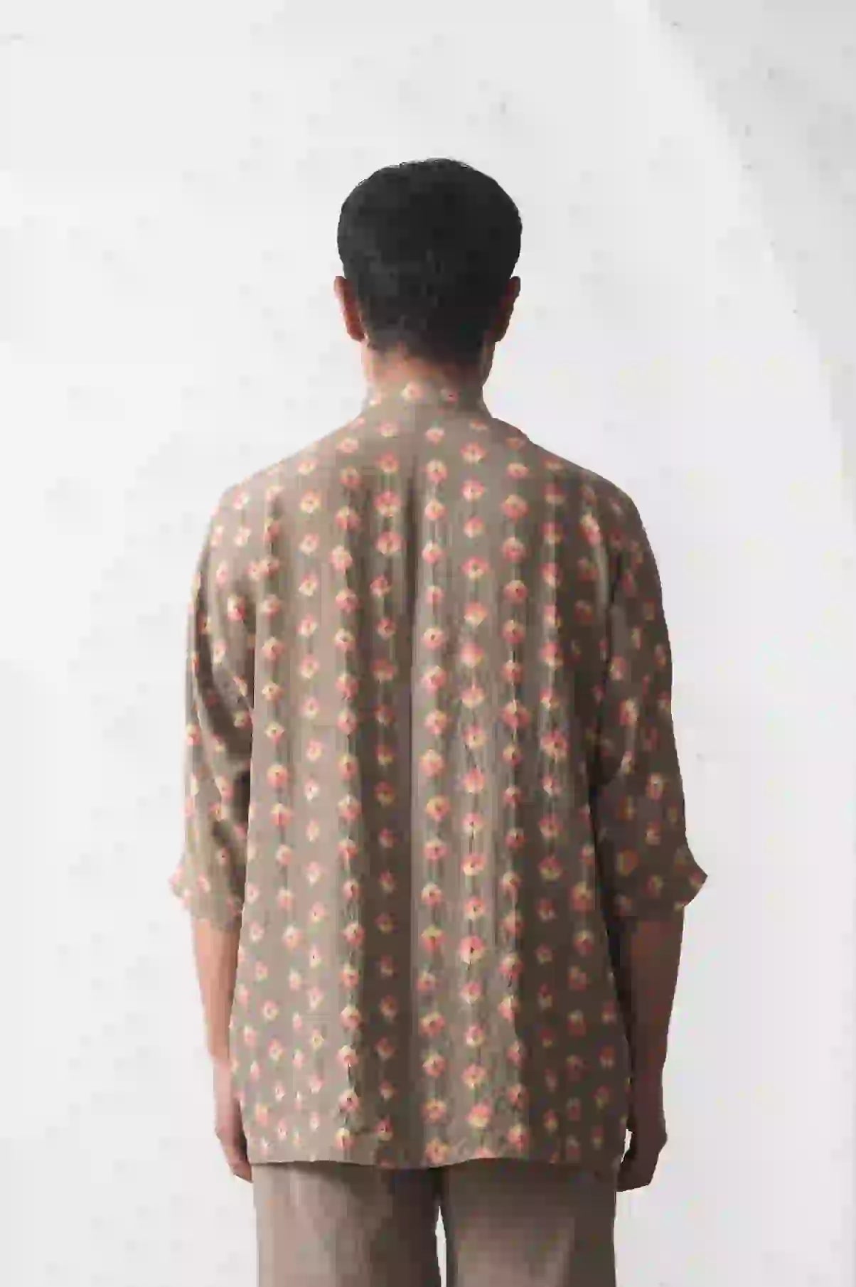 Macca Bandhani Silk Shirt