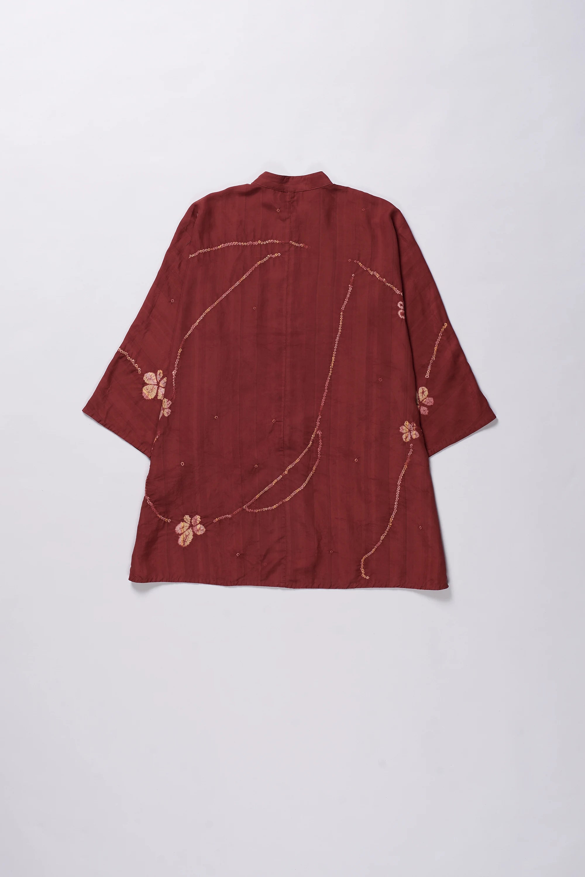 Red Kimono Sleeve Shirt