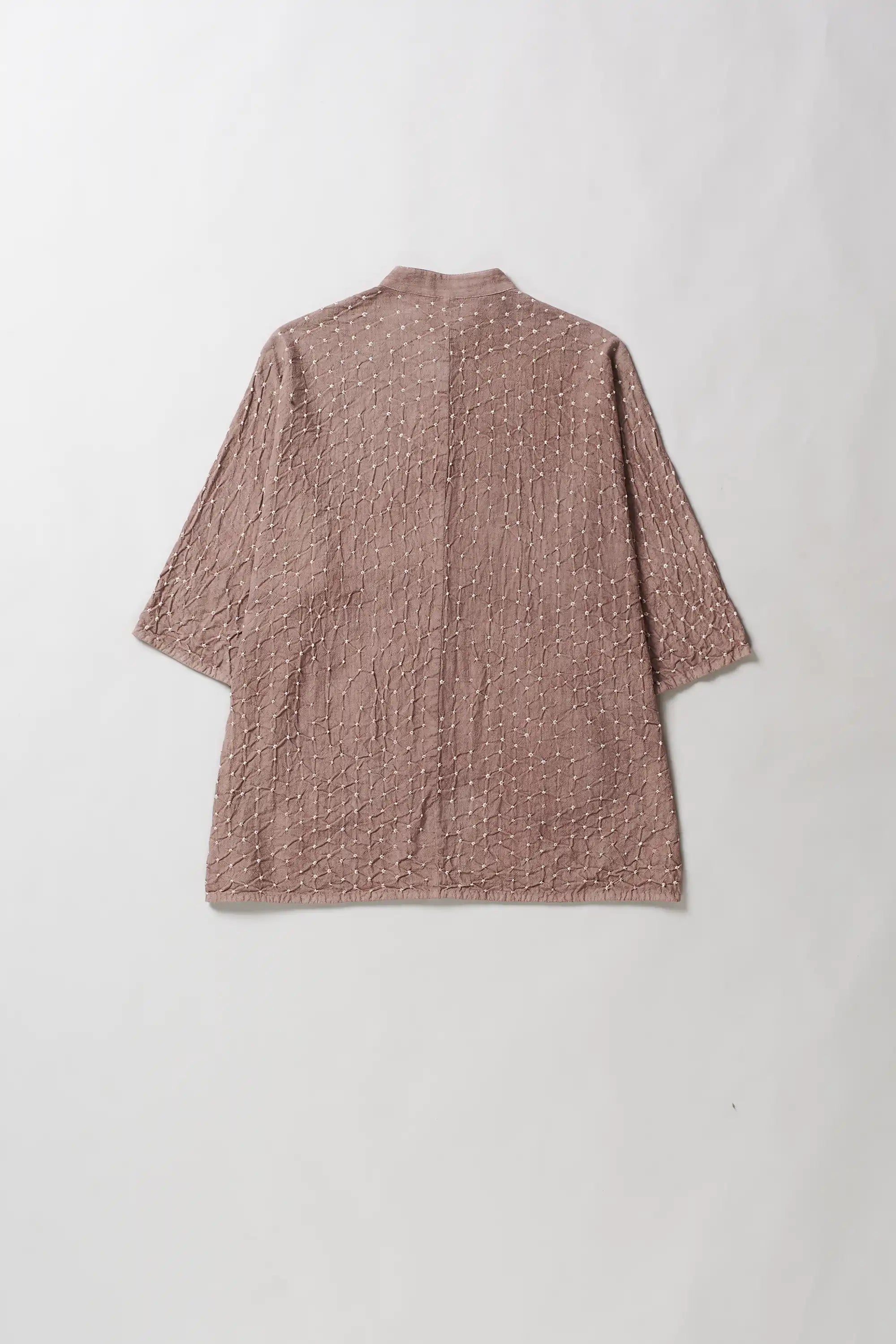Back image of old rose cotton shirt