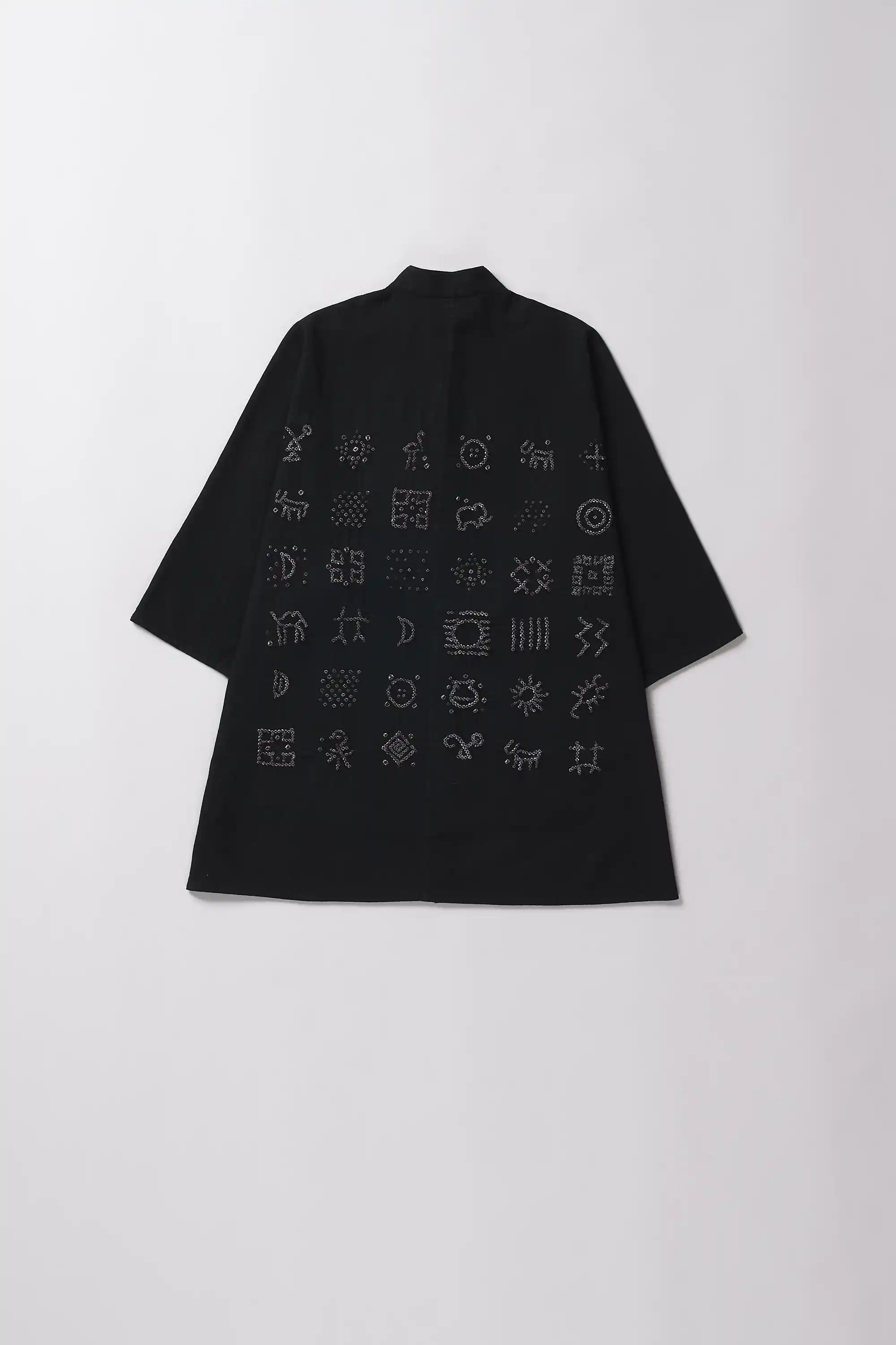 Black Macca Bandhani Shirt