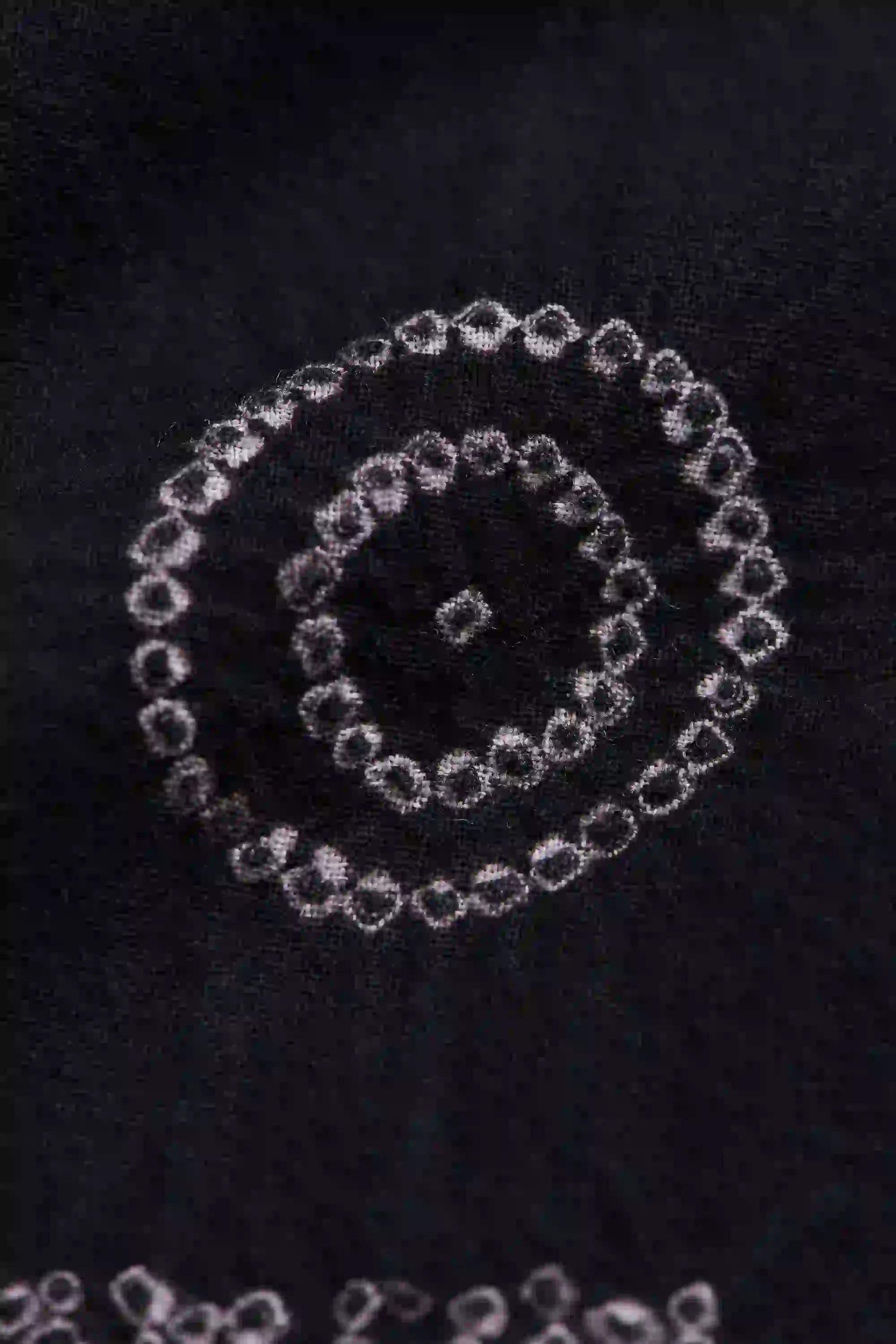 Black Macca Bandhani Shirt