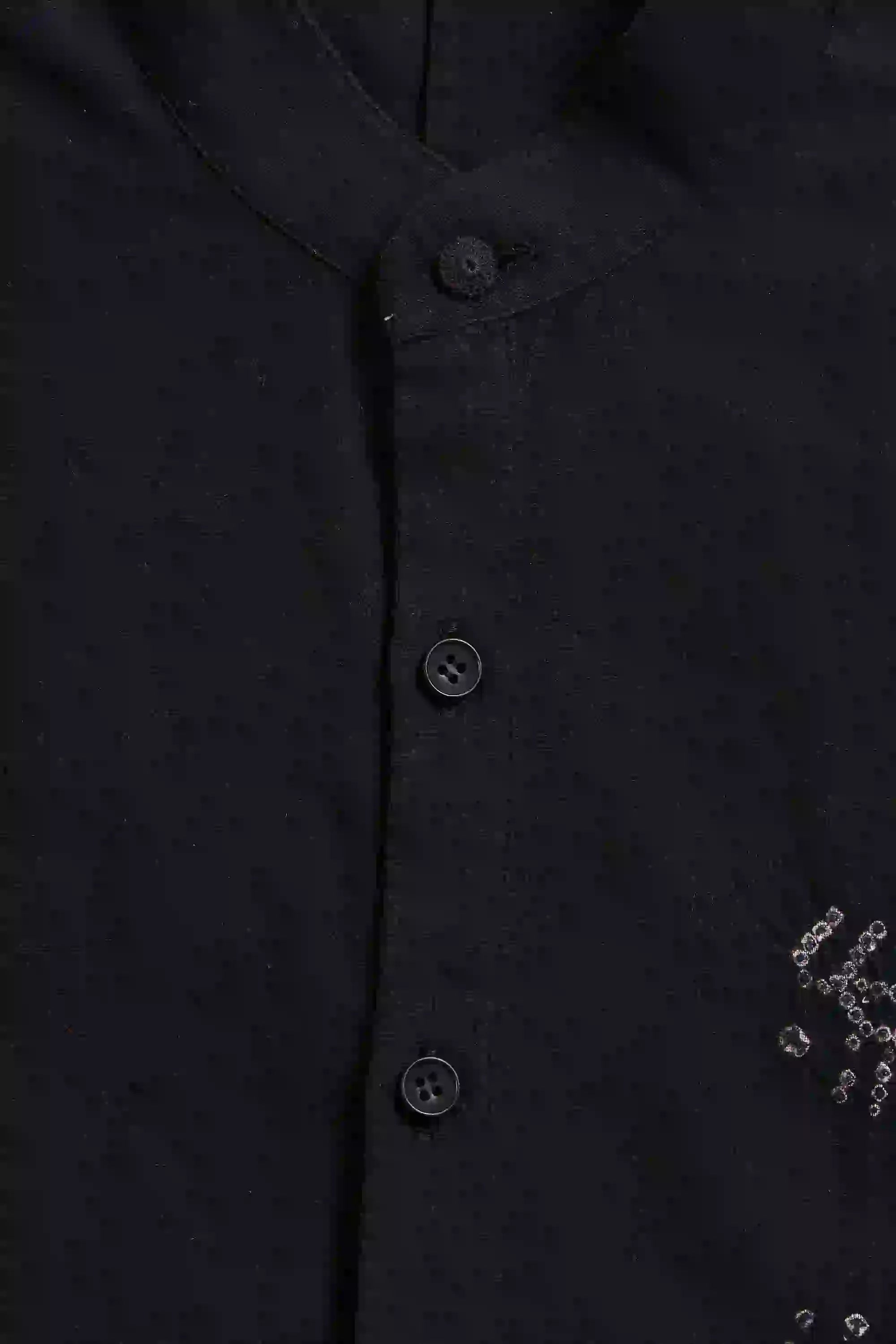 Black Macca Bandhani Shirt
