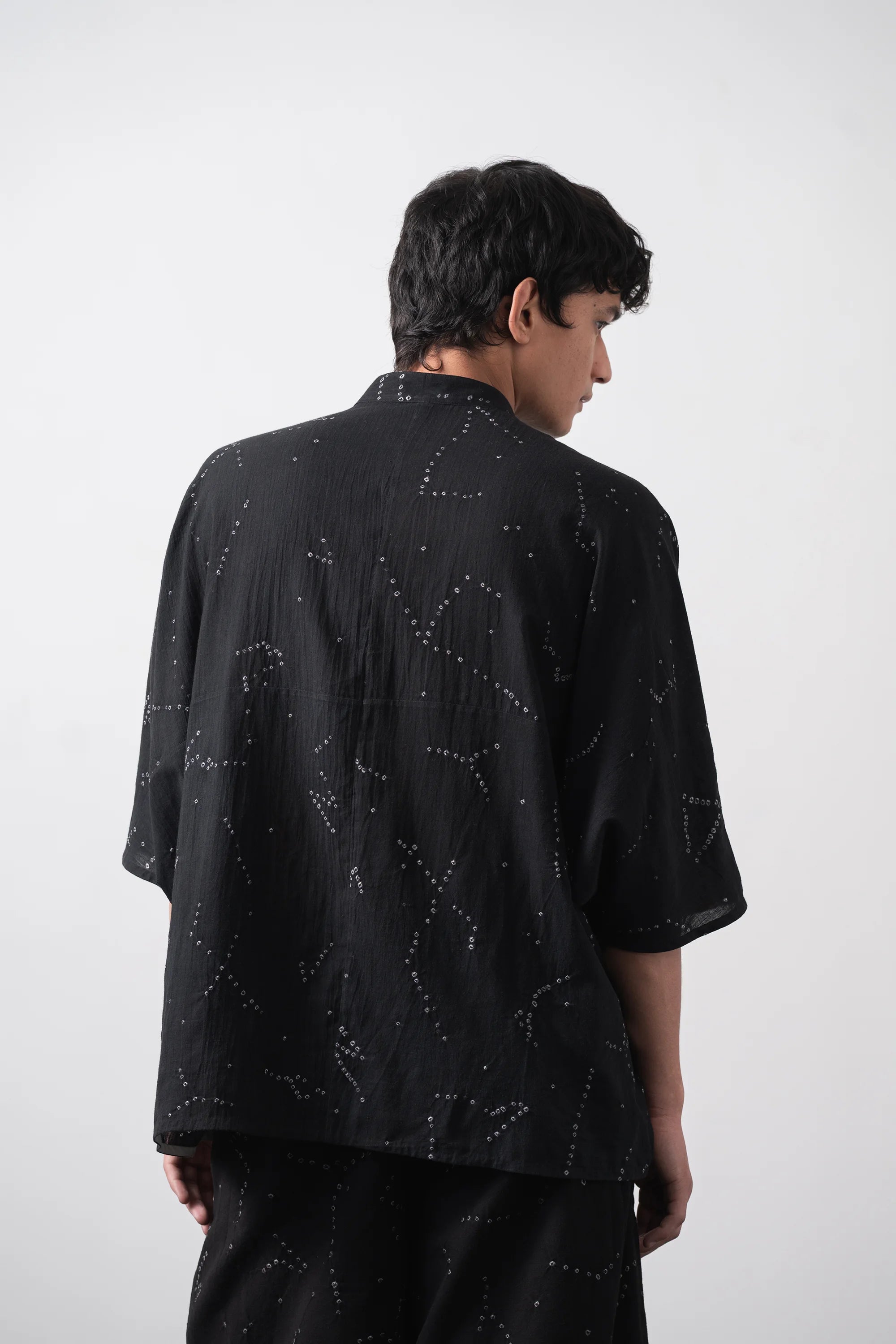 Black Mcover Bandhani Shirt
