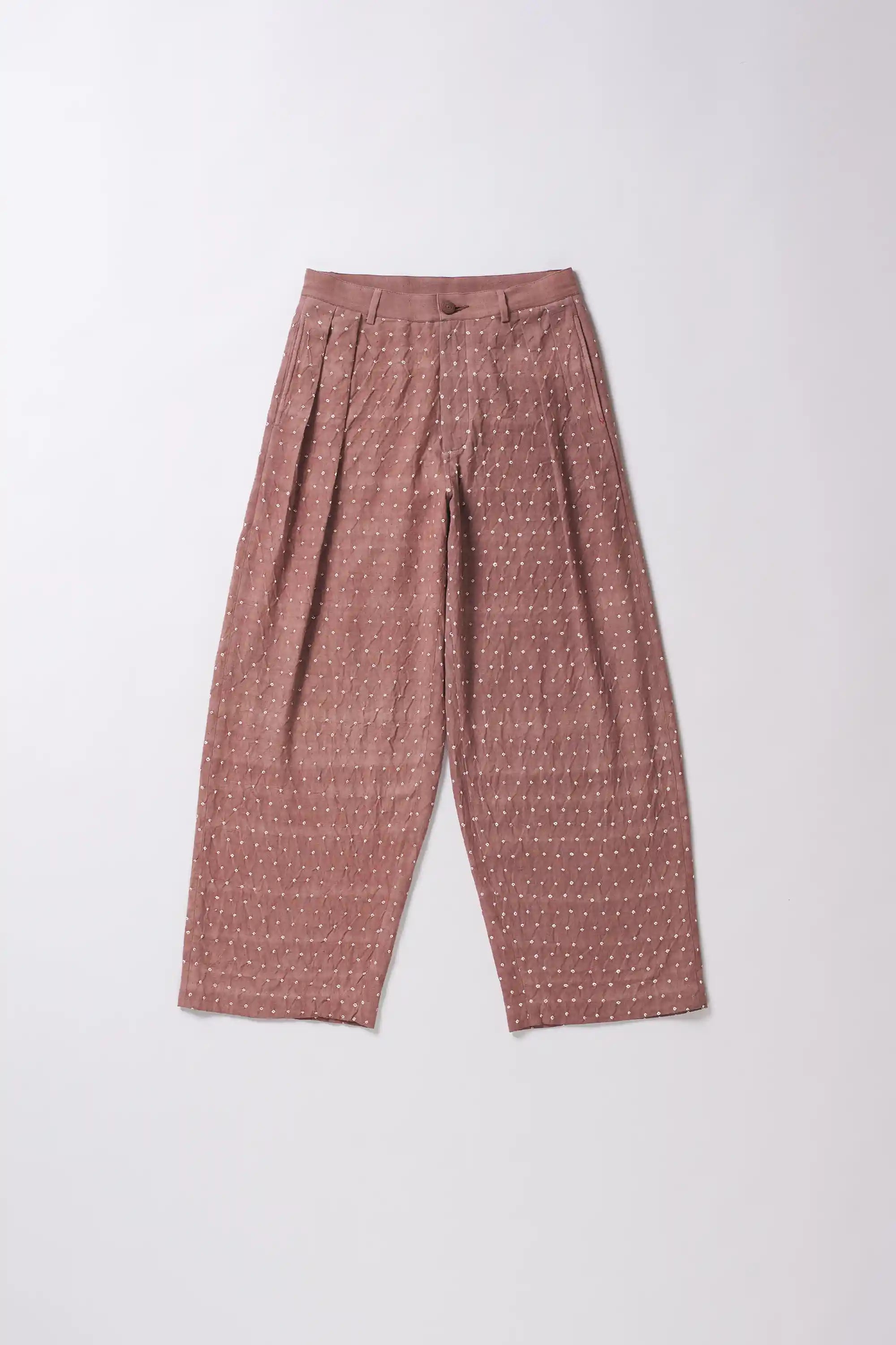 Old rose cotton pant