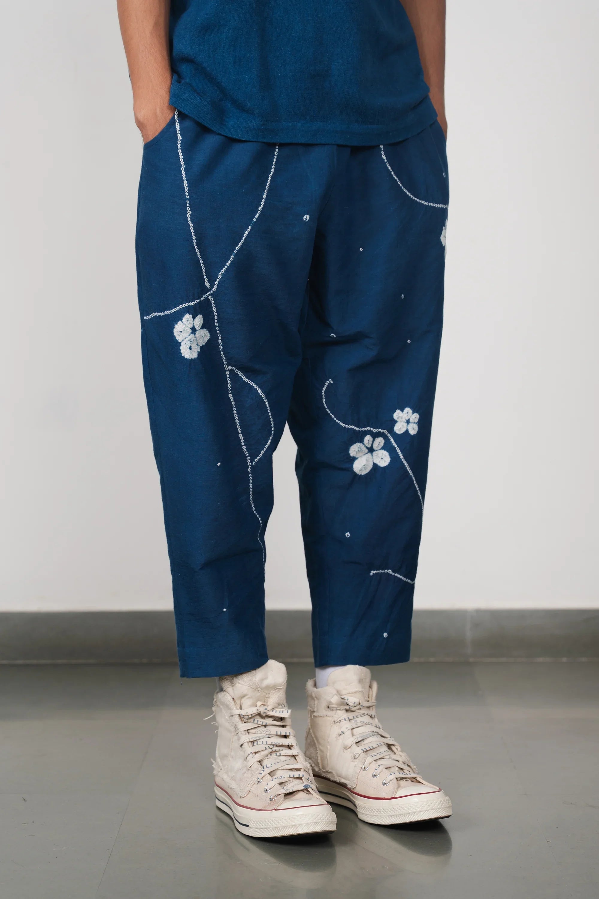 Cotton Silk Sargam Bandhani Pant