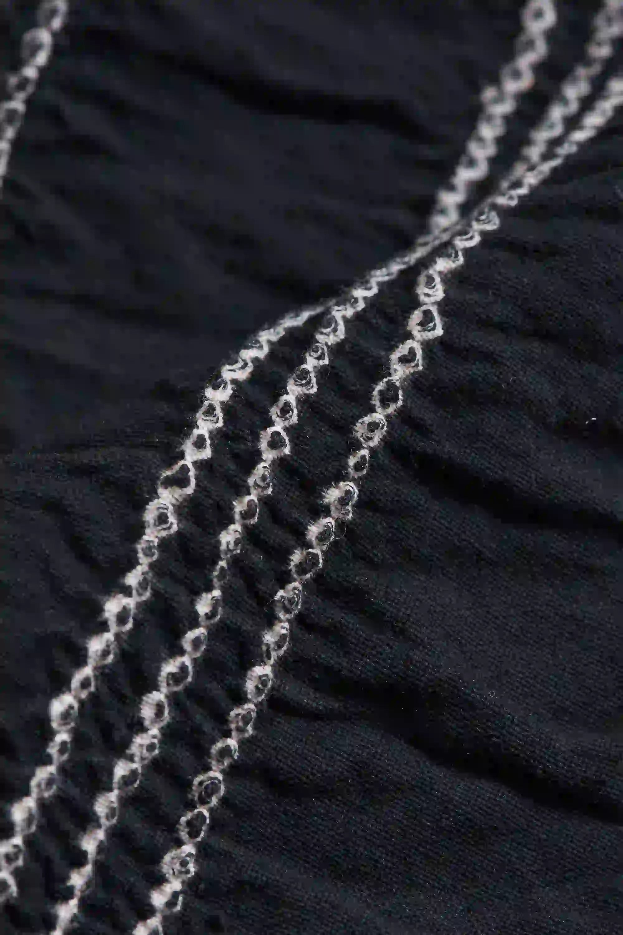 Close-up of black fabric on a background