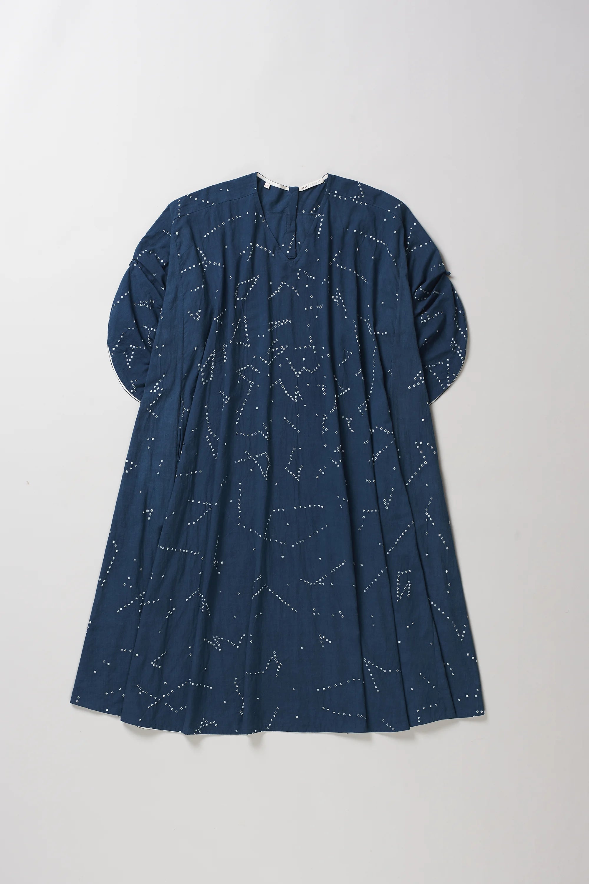 V Neck Mul Dress in Space Blue