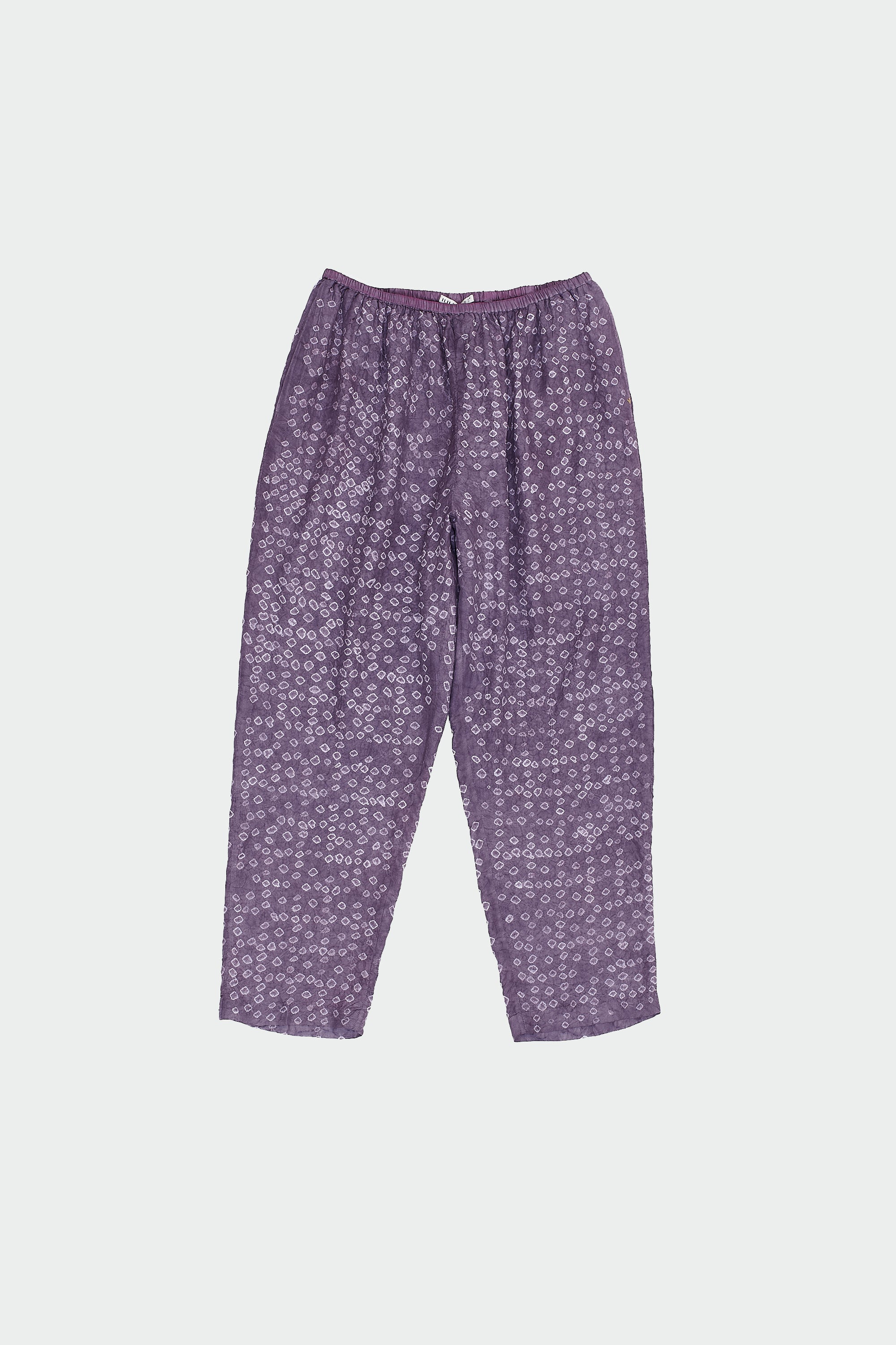 Ankle-Length Pants Dyed in Jamun