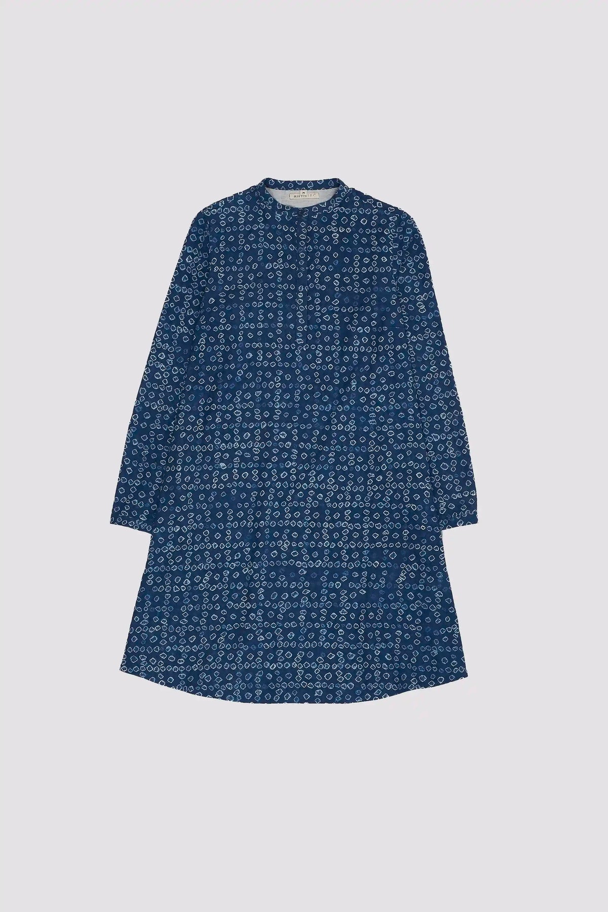 Cotton Silk Blend Bandhani Dress