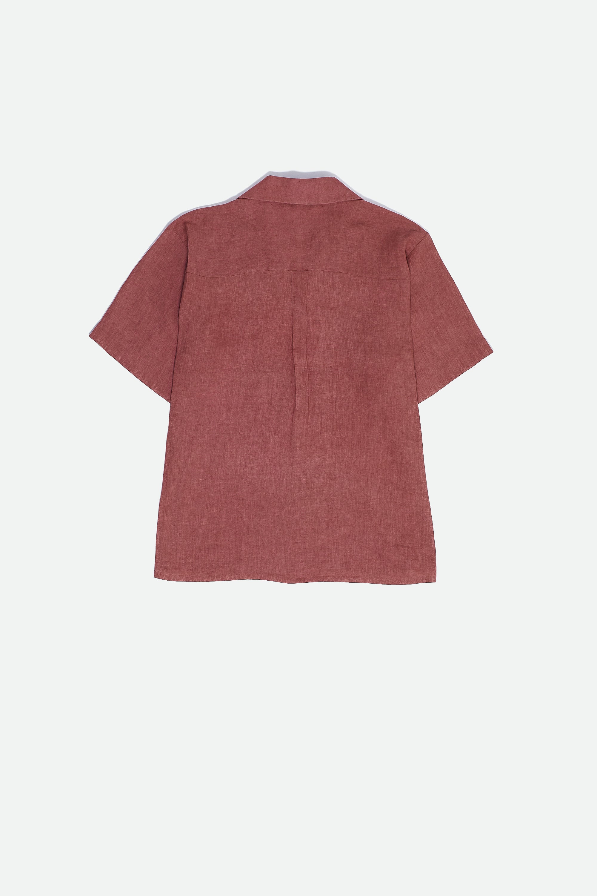 LINEN CAMP COLLAR SHIRT