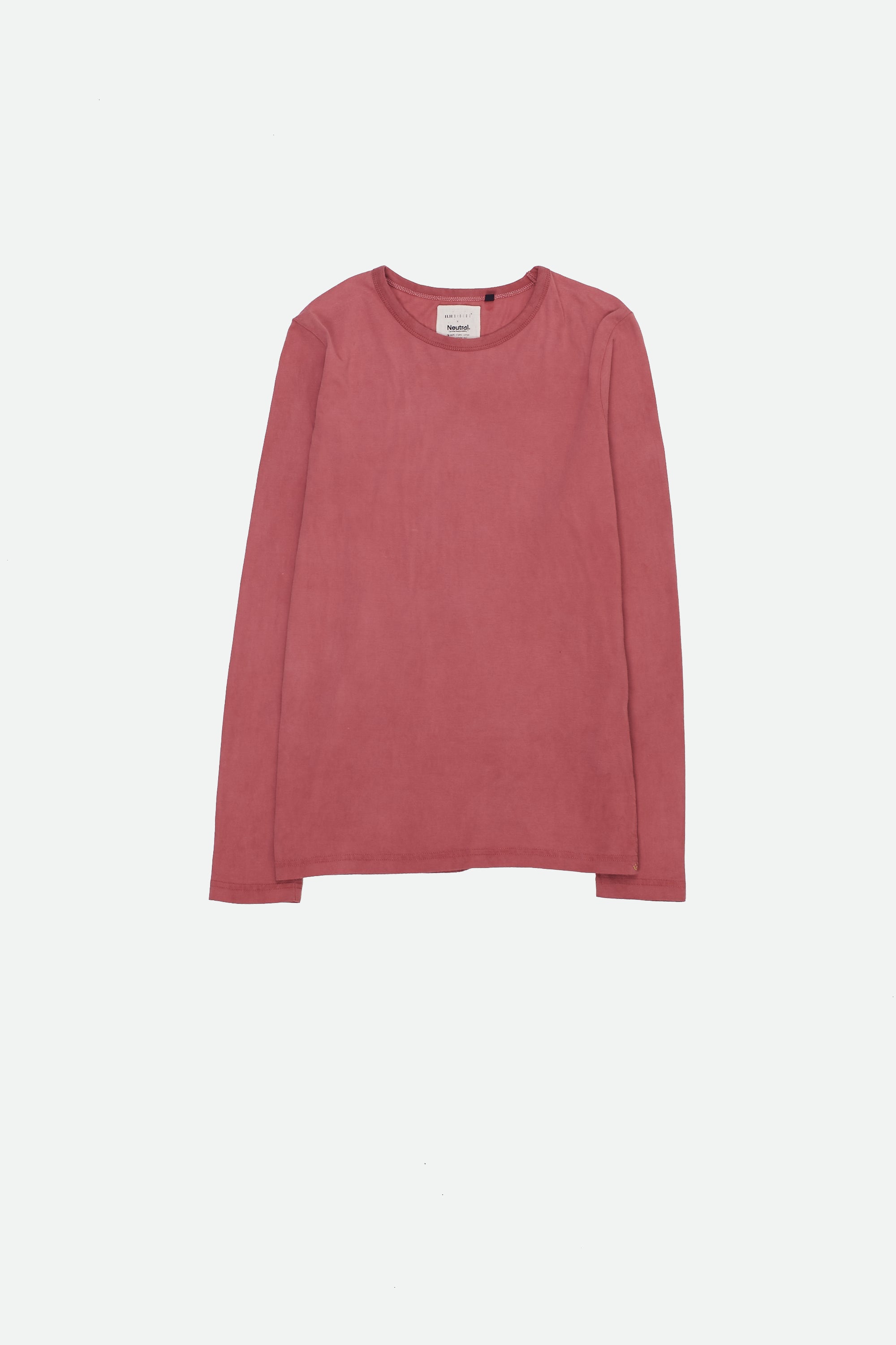 CHALK PINK ORGANIC COTTON FULL SLEEVES T-SHIRT