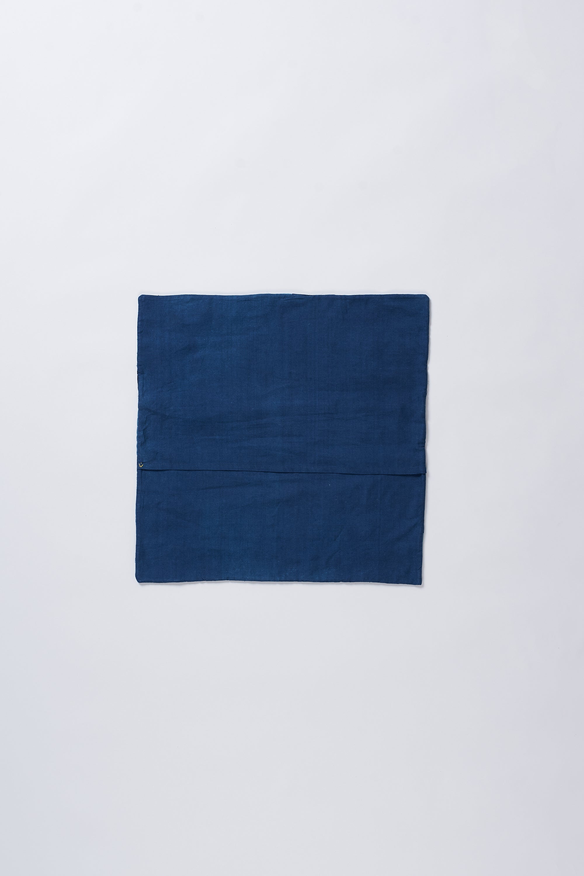 PATCHWORK KANTHA CUSHION COVER IN SHADES OF INDIGO