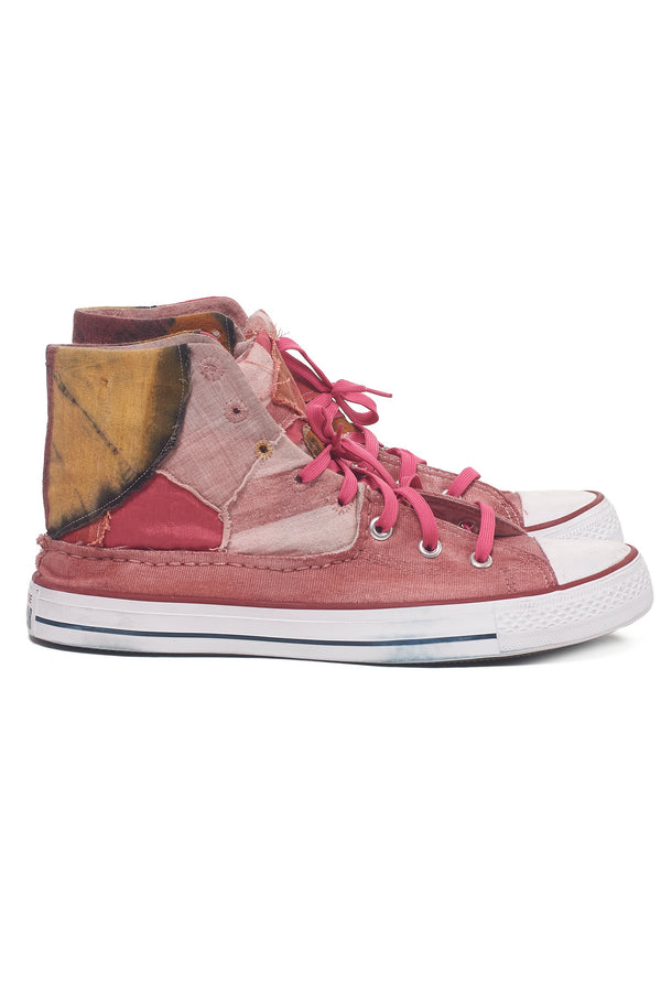 Pink One Of A Kind Handmade Converse Shoes