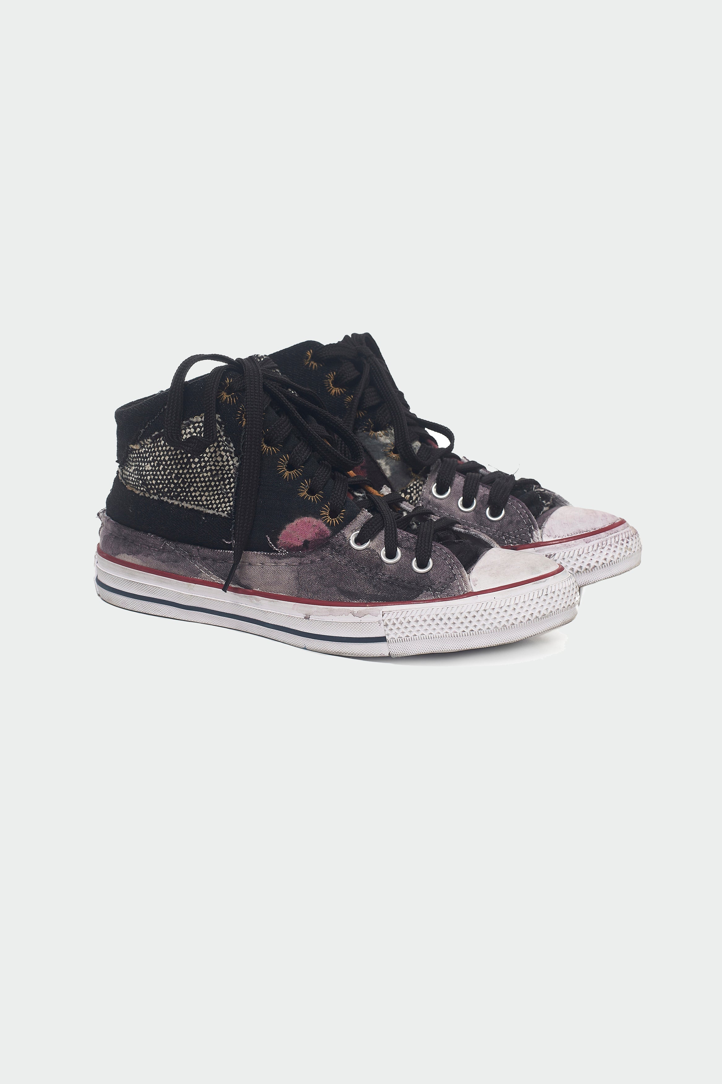Handmade Black One of A Kind Converse Shoes