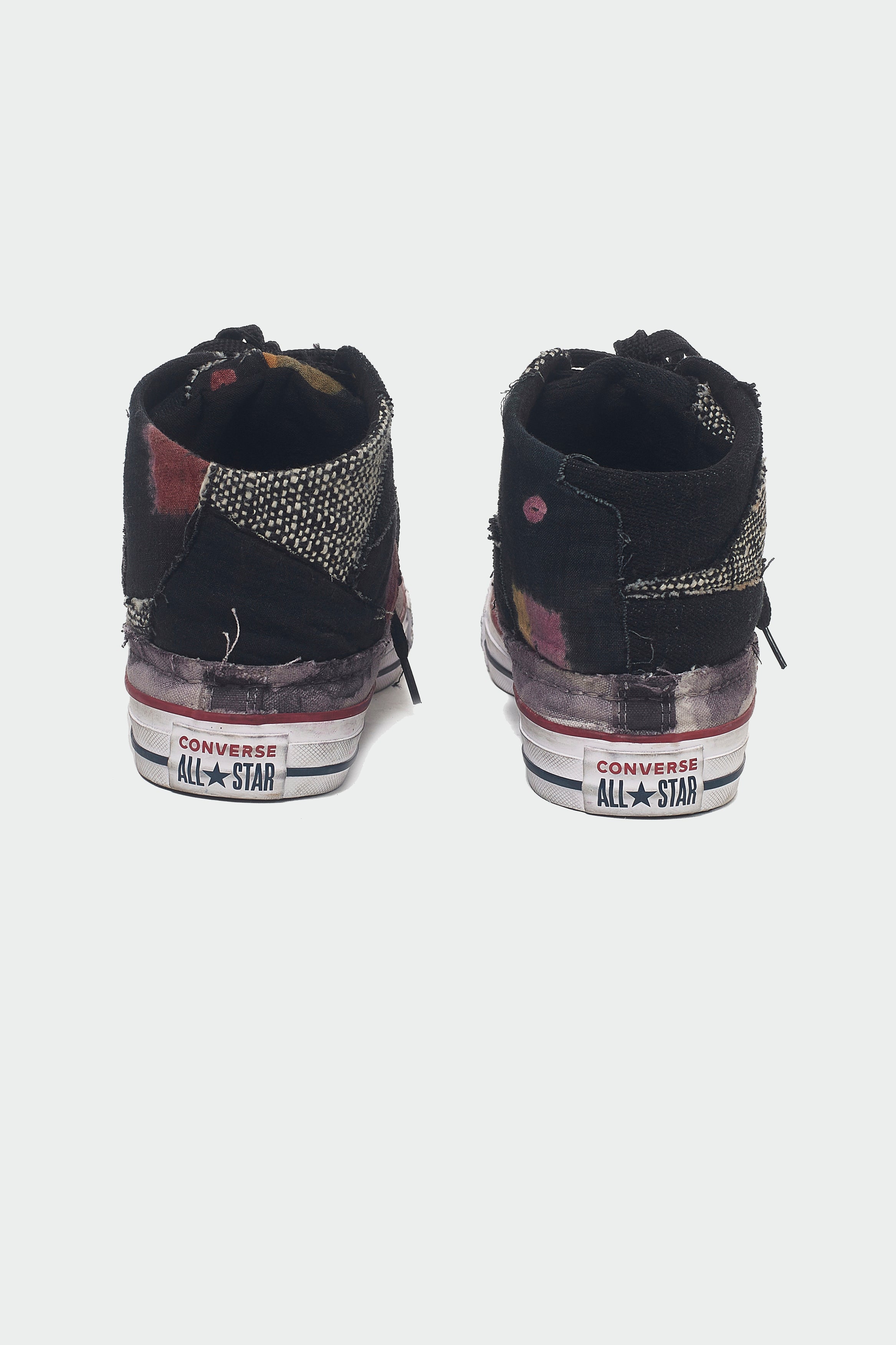 Black One of A Kind Handmade Converse Shoes