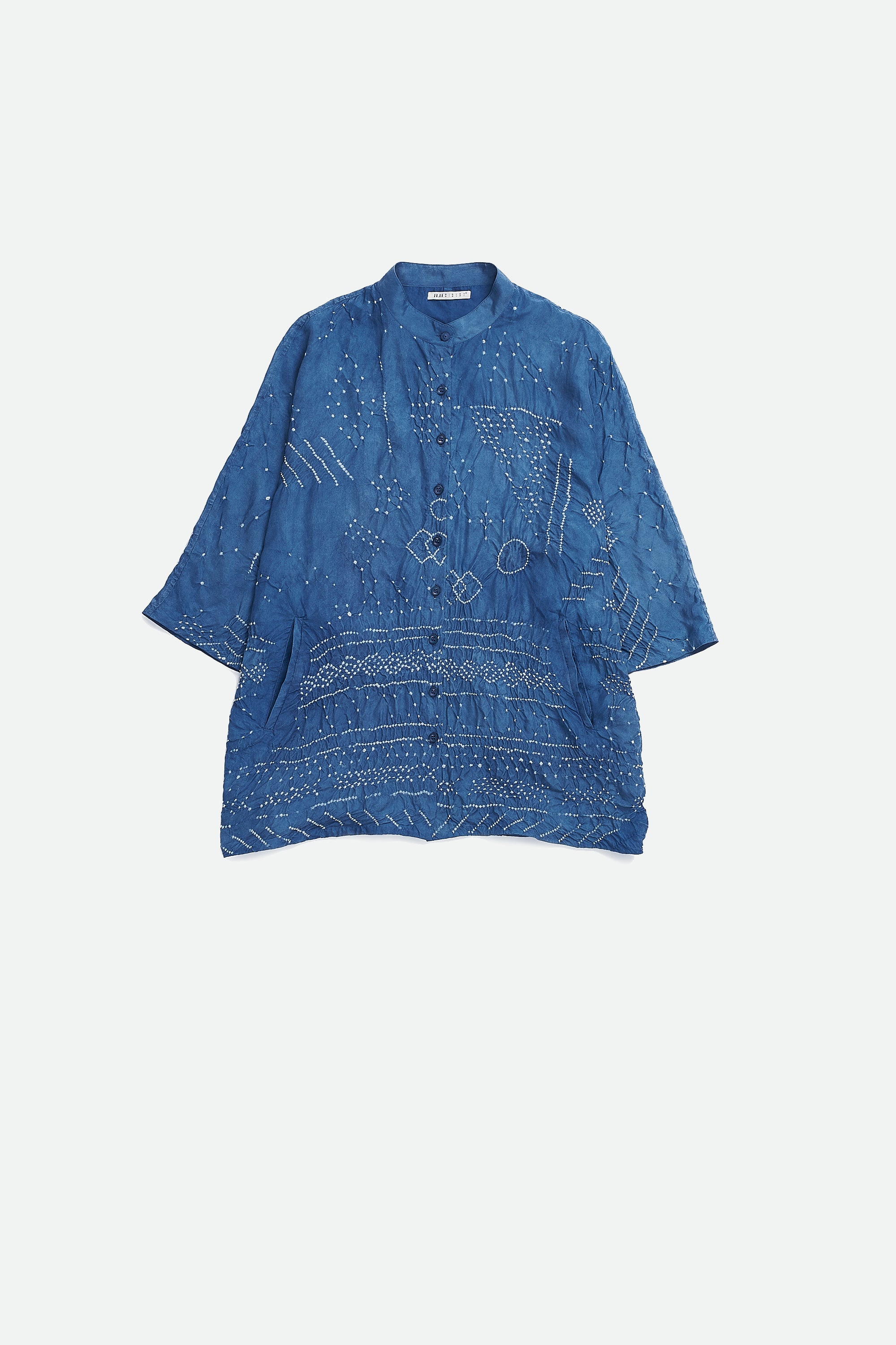 MEDIUM INDIGO BANDHANI SHIRT