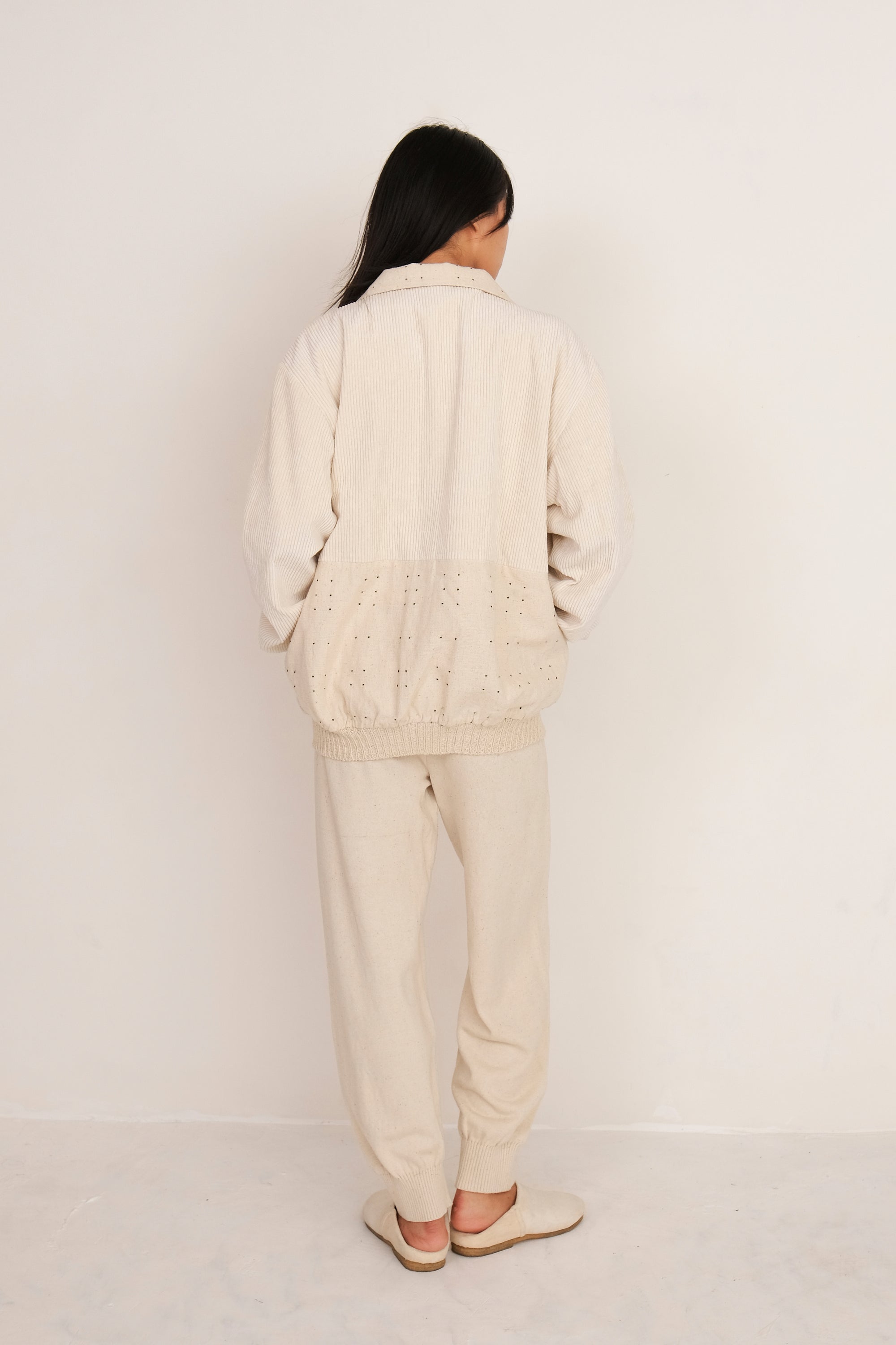 ECRU COTTON TANGALIYA JACKET