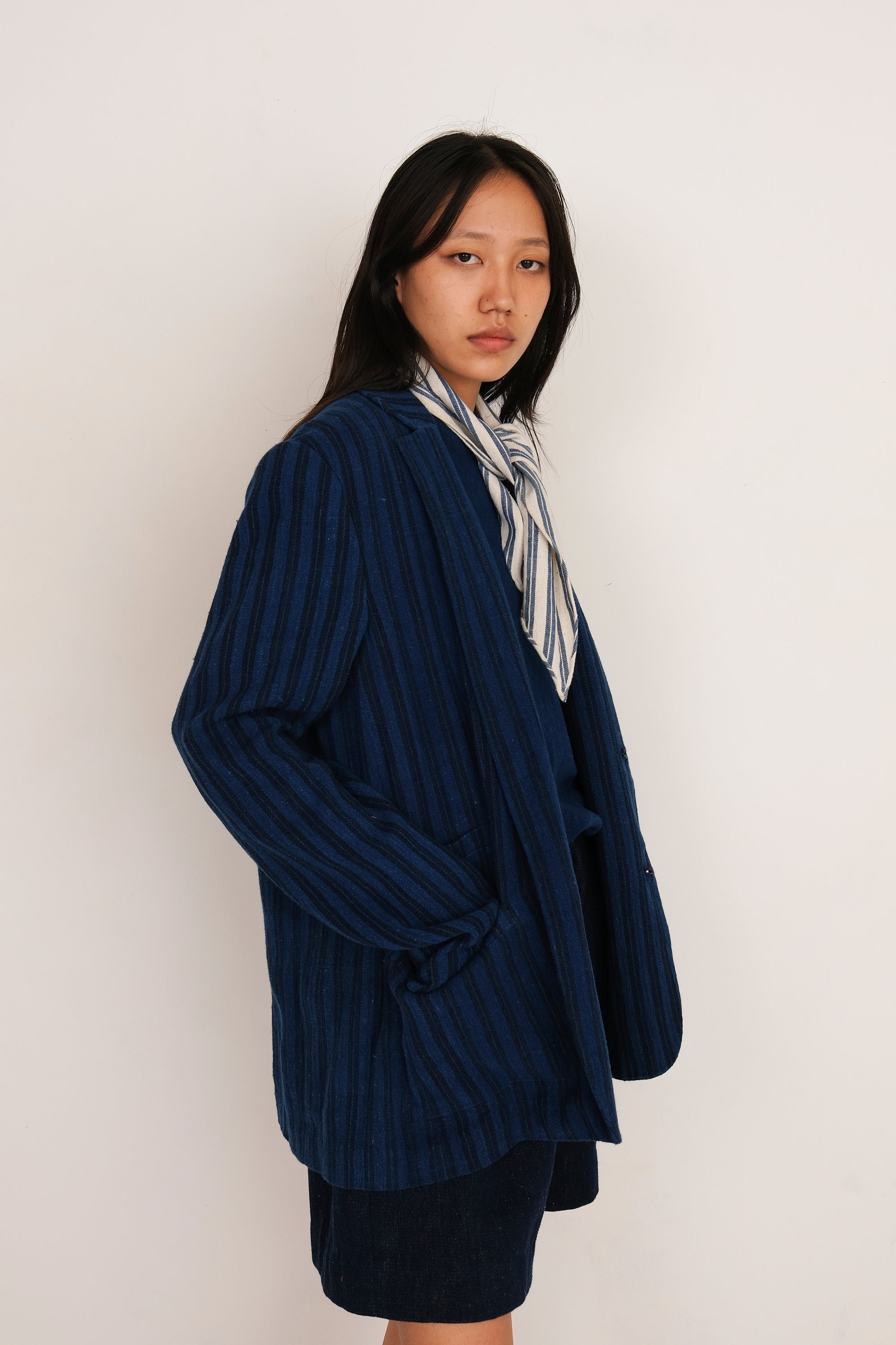 INDIGO YARN DYED JACKET