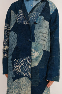 INDIGO KANTHA PATCHWORK JACKET