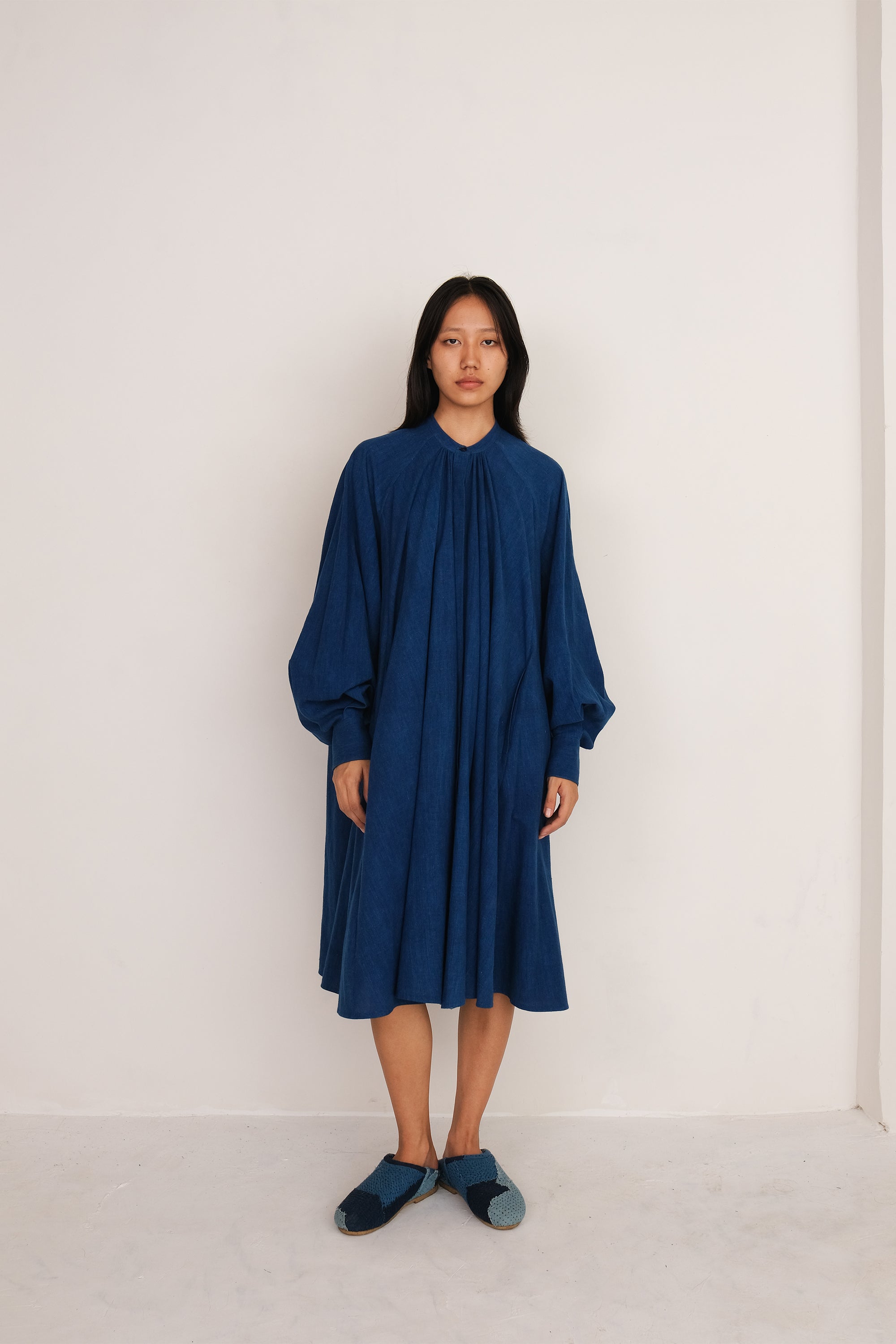 Medium Indigo Fine Cotton Dress