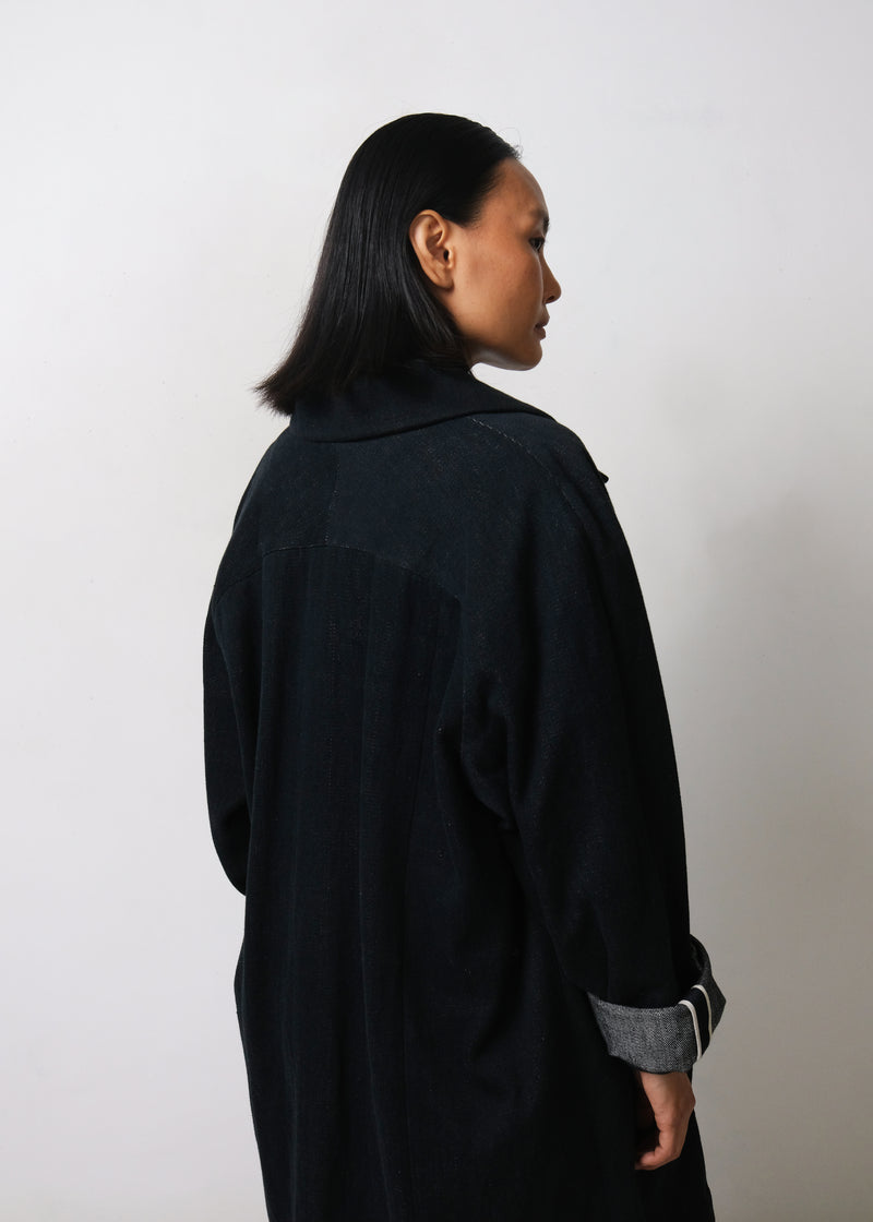 MIDNIGHT INDIGO HANDSPUN DENIM STAPLE JACKET