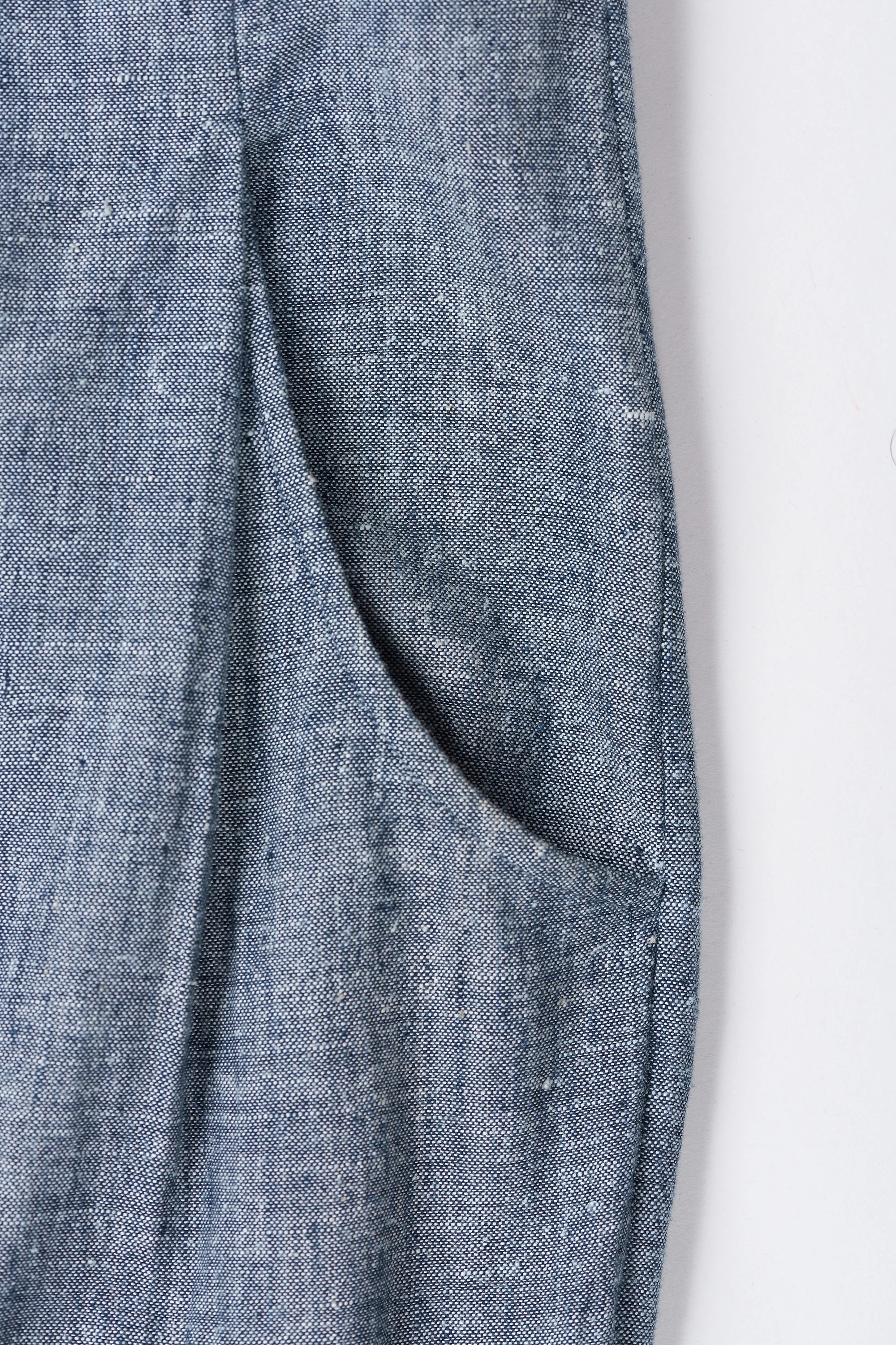 Signature Saree pants in chambray cotton