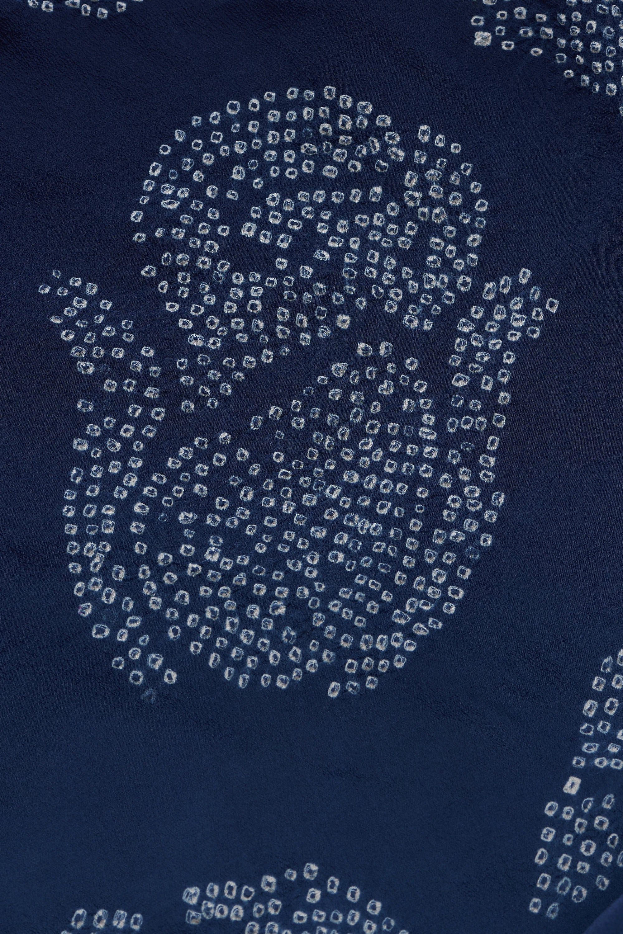 Violin Drape Dress Made In Silk with Bandhani