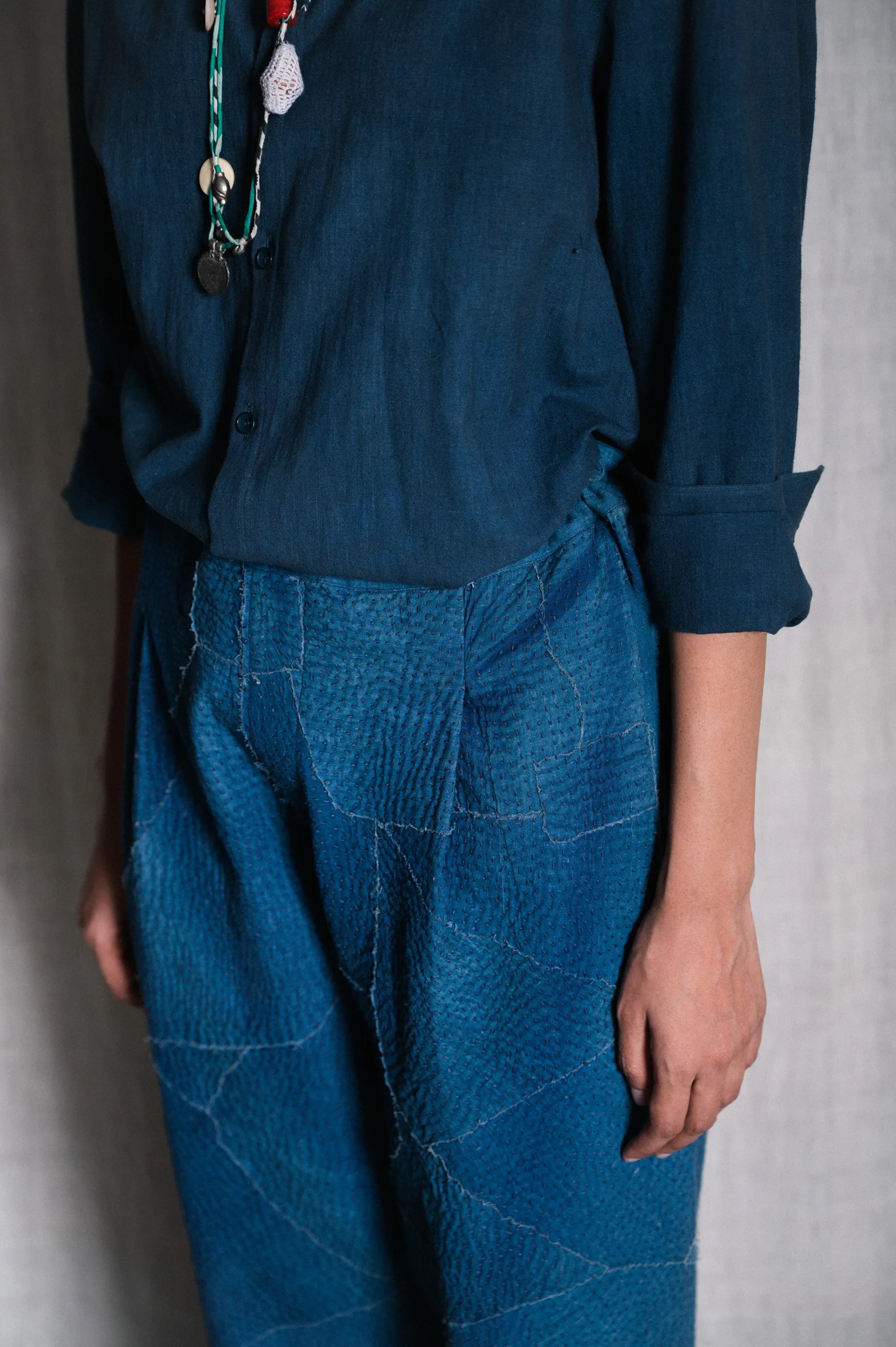 Seamless Mtailored Patchwork Pants