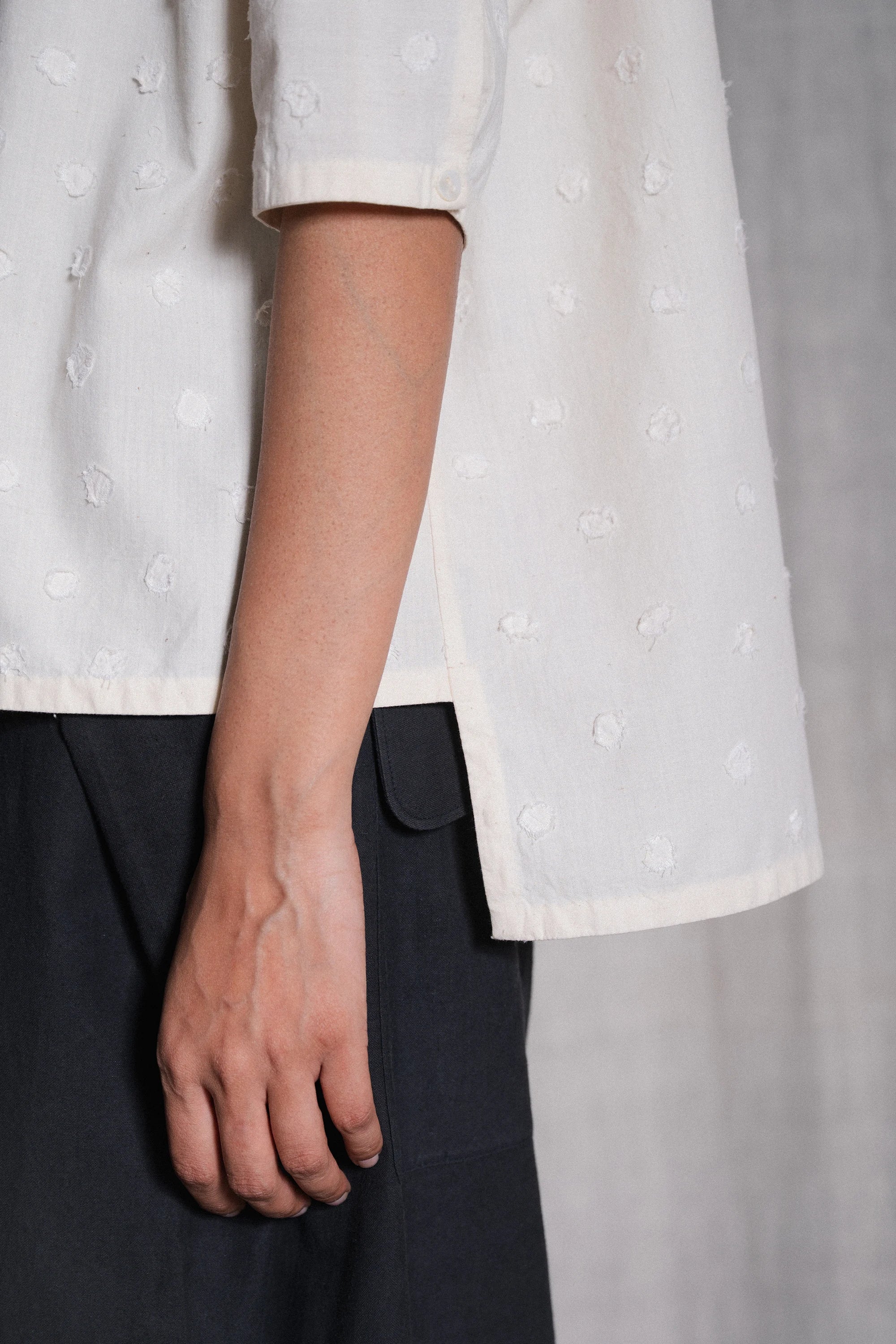 Acca Shirt with Patchwork Polka