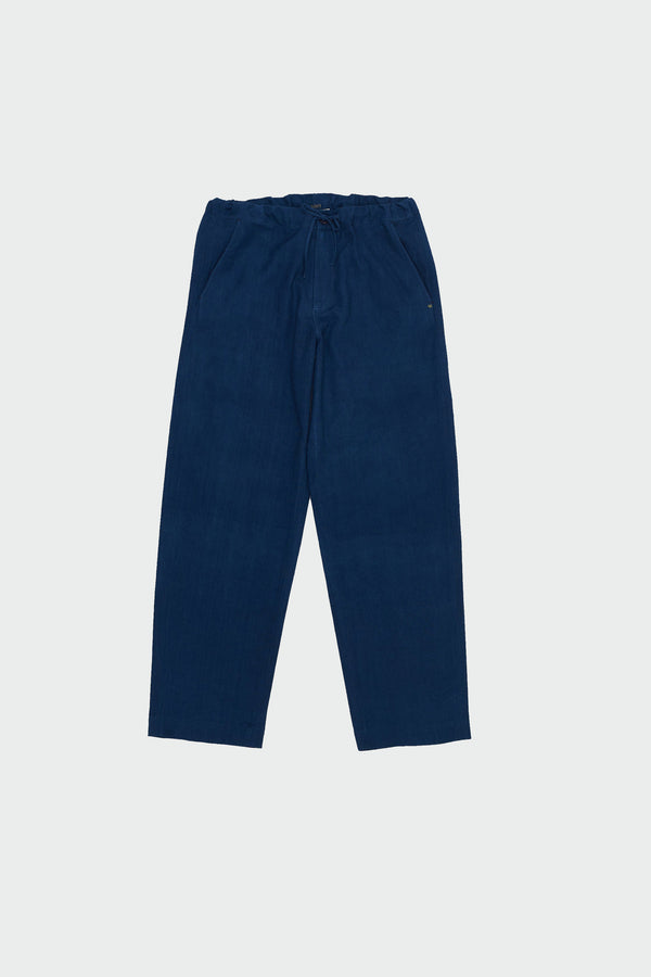 INDIGO COTTON DRAWSTRING PANT