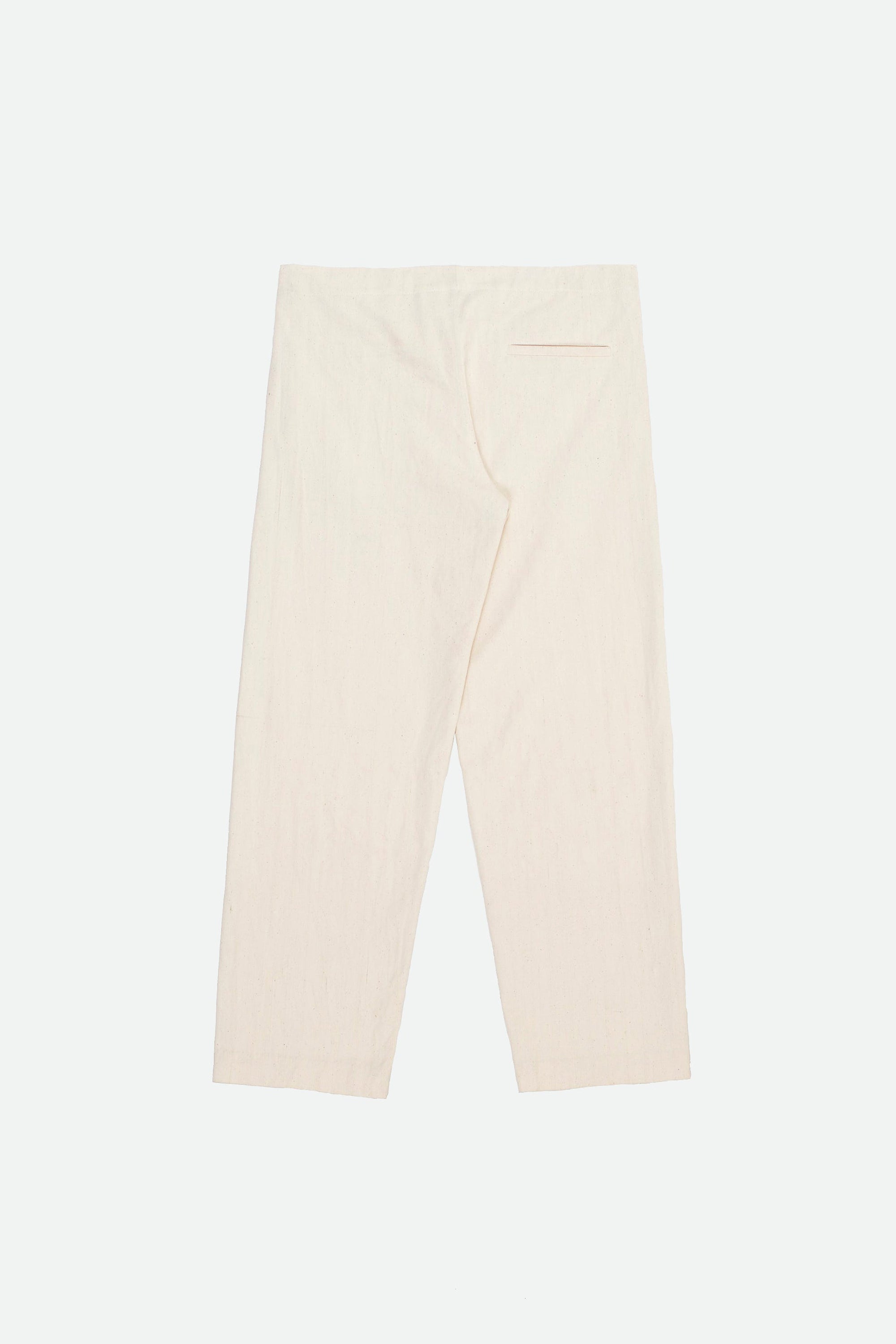 OFF-WHITE DRAWSTRING DENIM TROUSERS