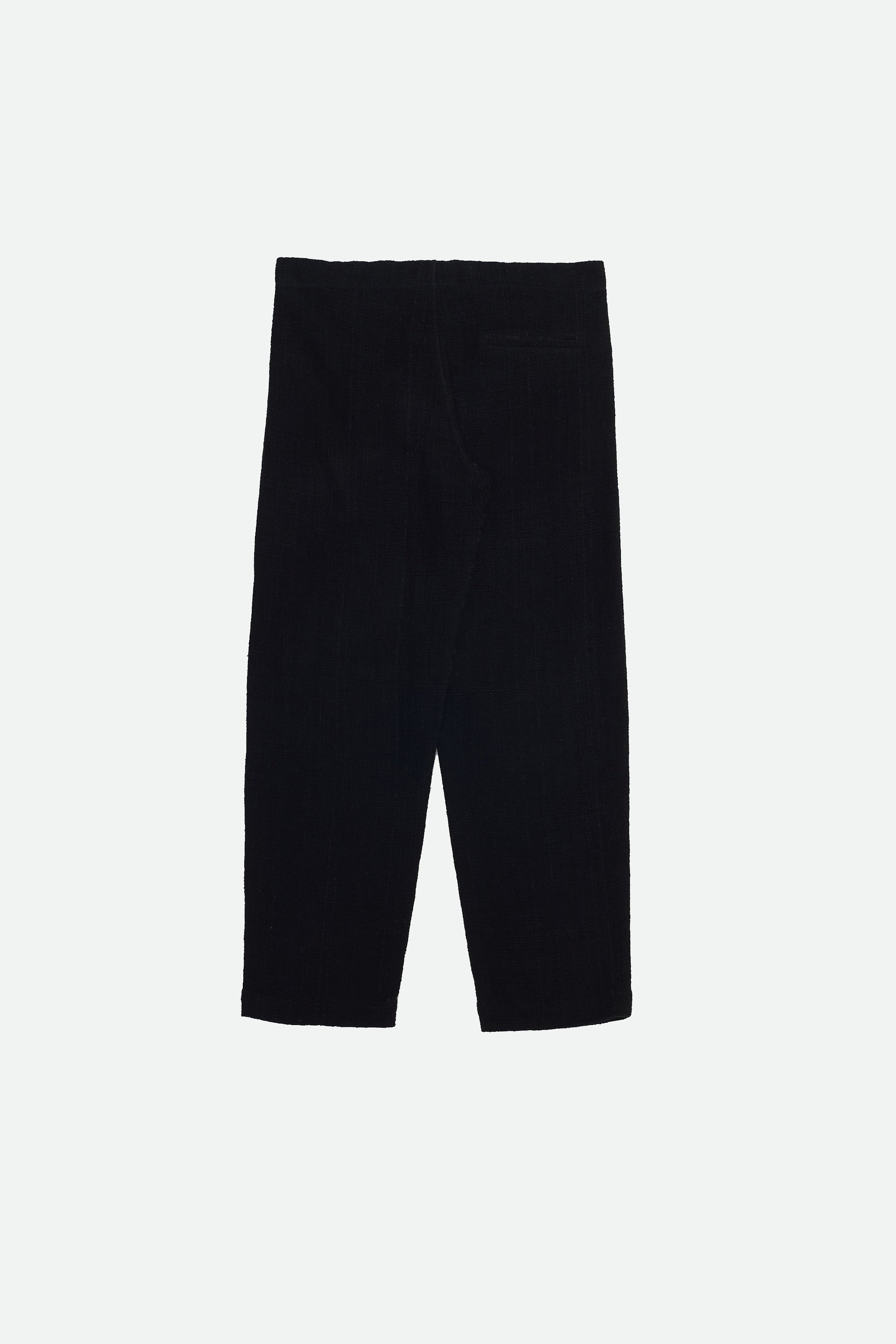 Back image of black cotton pant