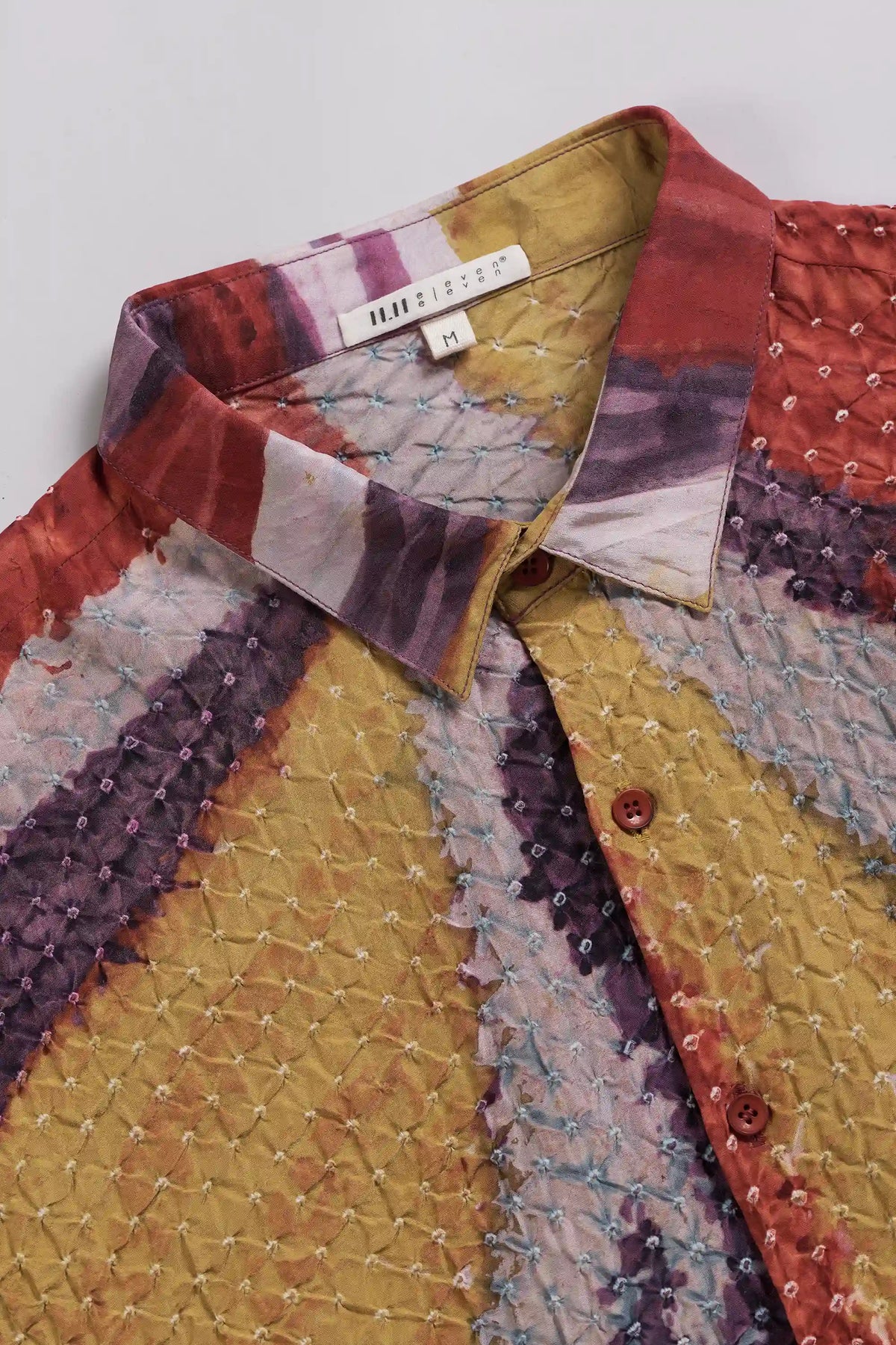 Relaxed Bandhani Shirt in Silk